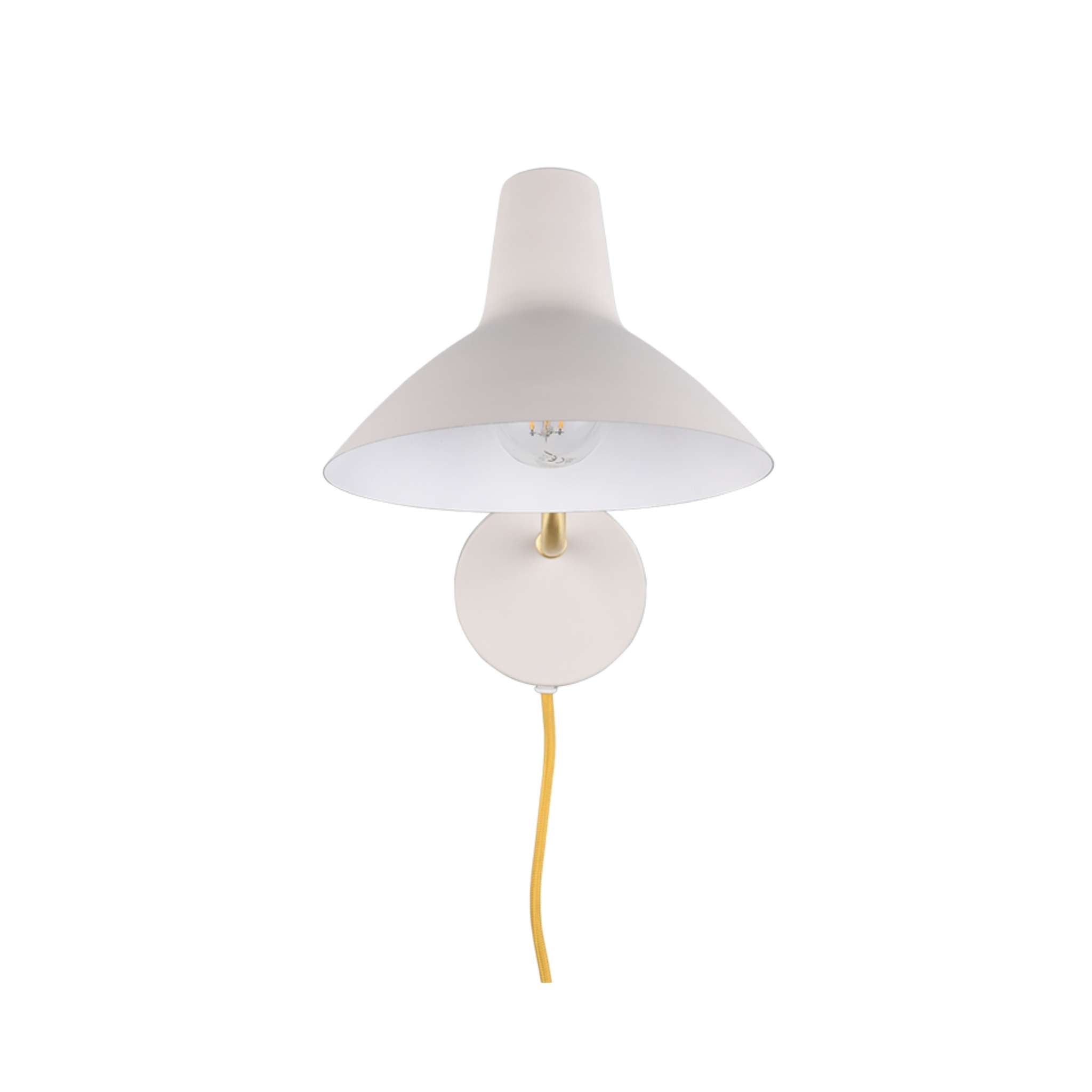 TRIO Traveller seinävalaisin E27 - lämmin harmaa/kulta