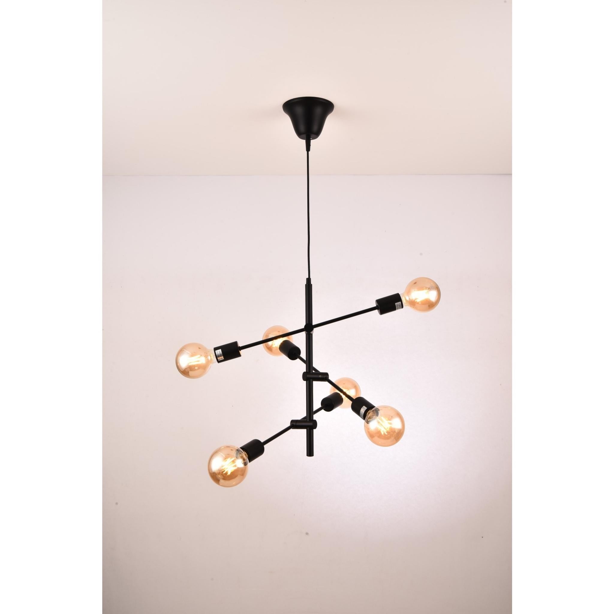FocusLight MARILYN - Pendant lamp - Black - Ø48 cm