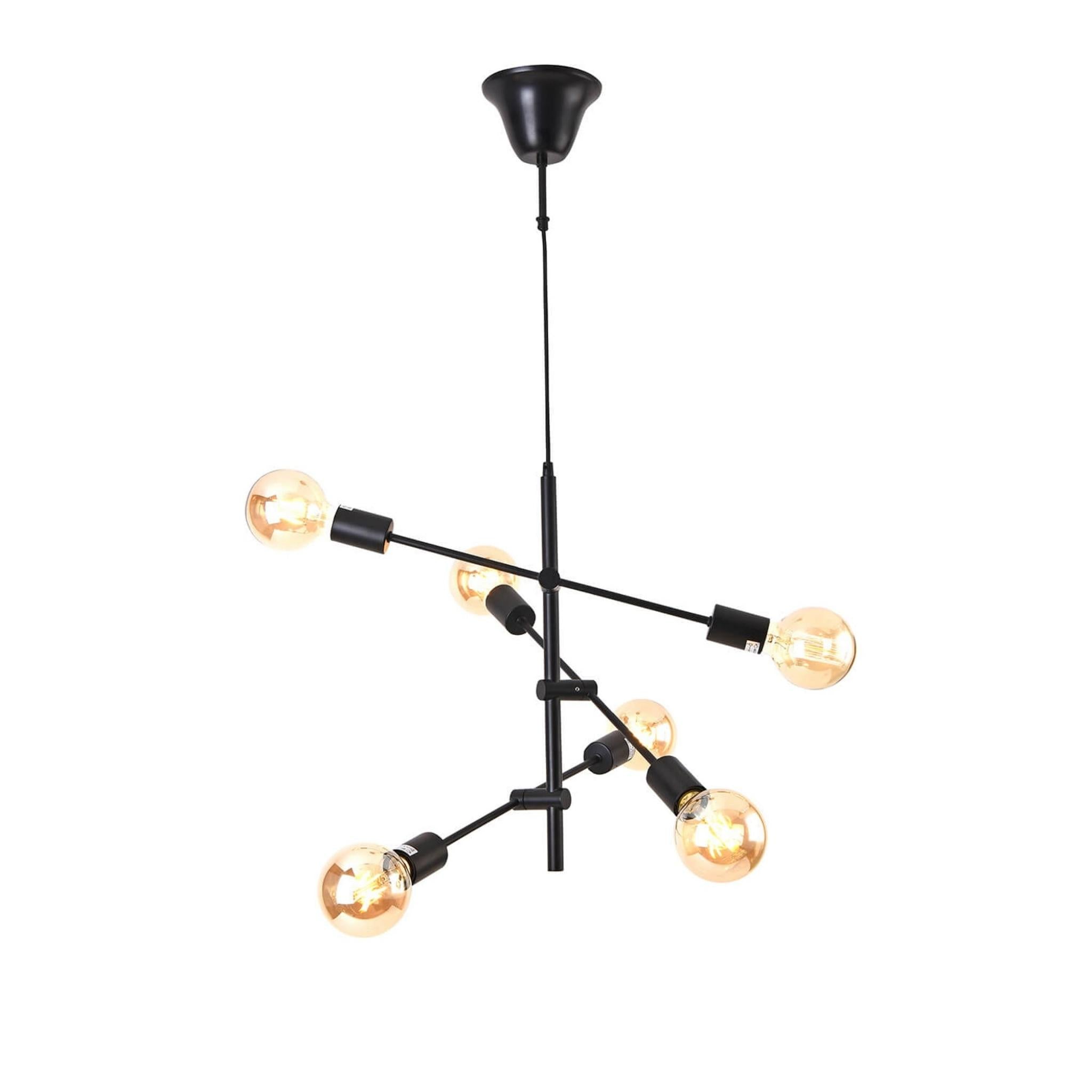 FocusLight MARILYN - Pendant lamp - Black - Ø48 cm