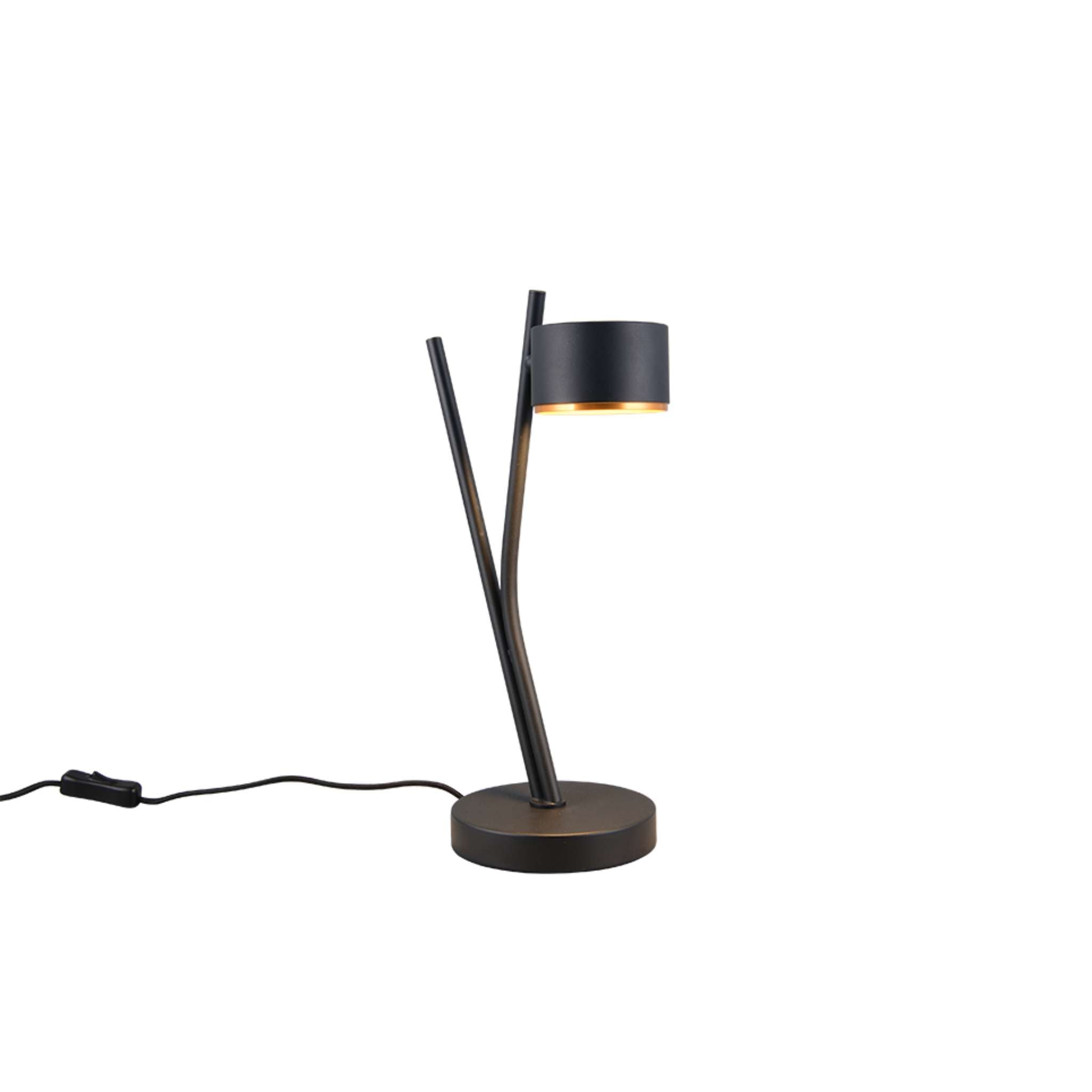 TRIO Coda pöytävalaisin GX53 - musta/kulta