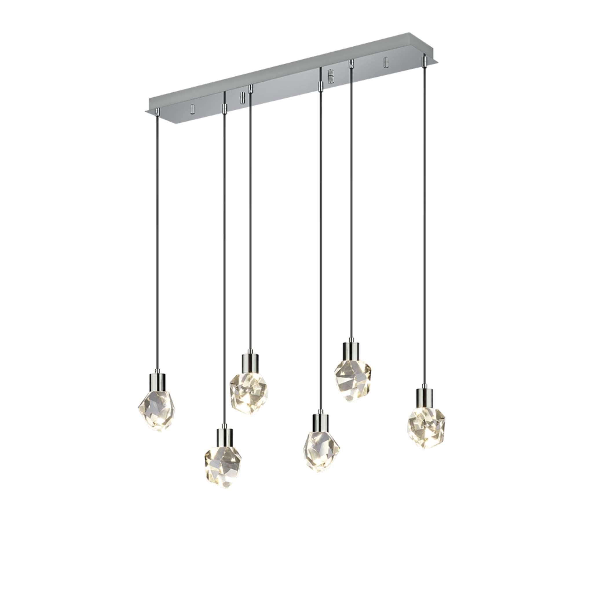 TRIO Verano LED riippuvalaisin 6-os - kirkas