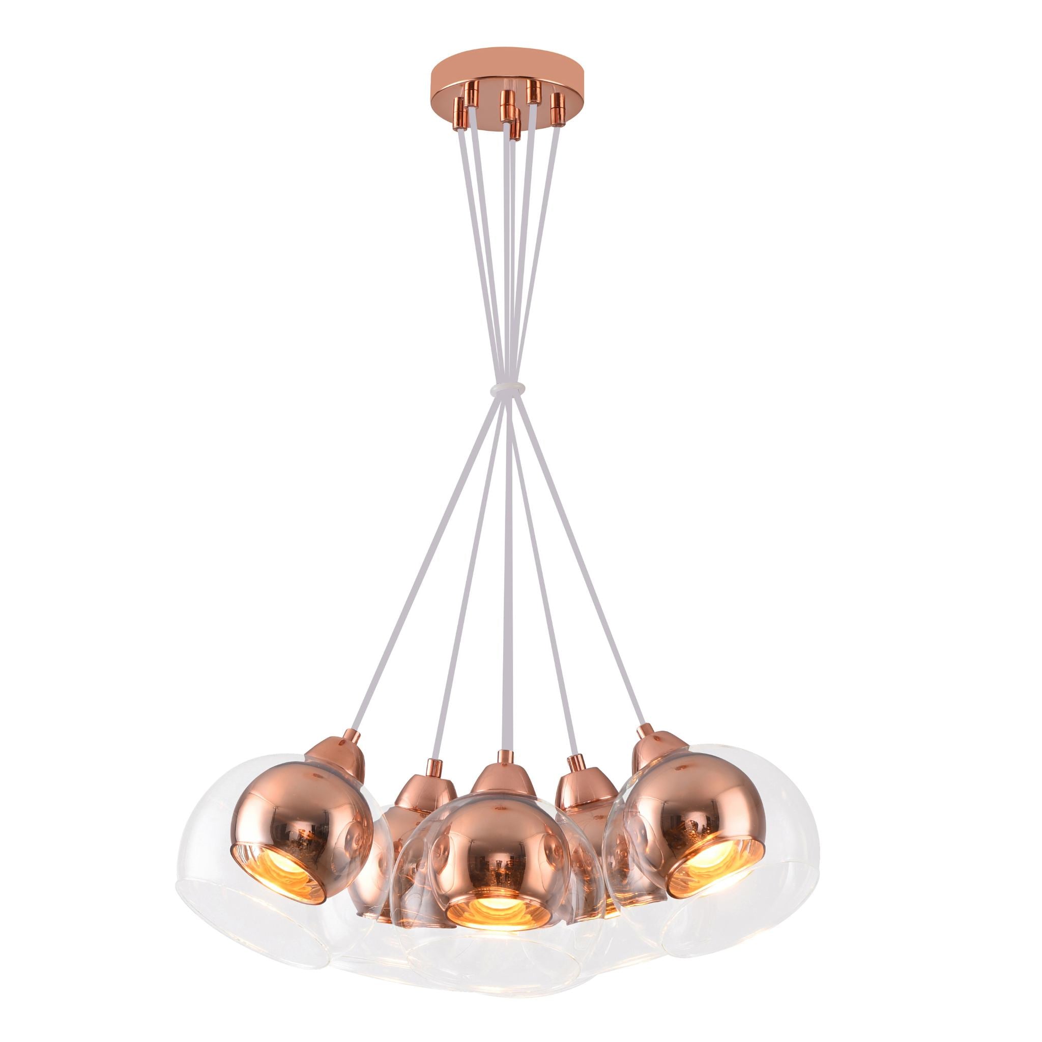 Clara 337506-31 - Riippuvalaisin 6-osainen - Ruusukulta