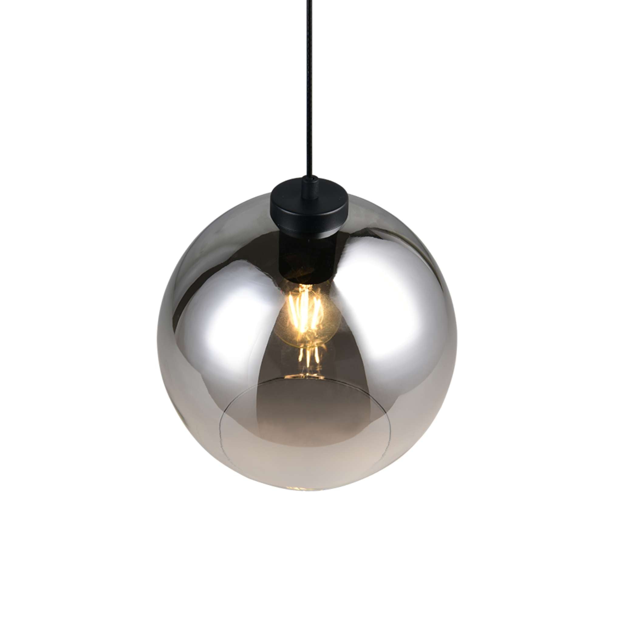 TRIO Liora riippuvalaisin E27 - mattamusta/savu