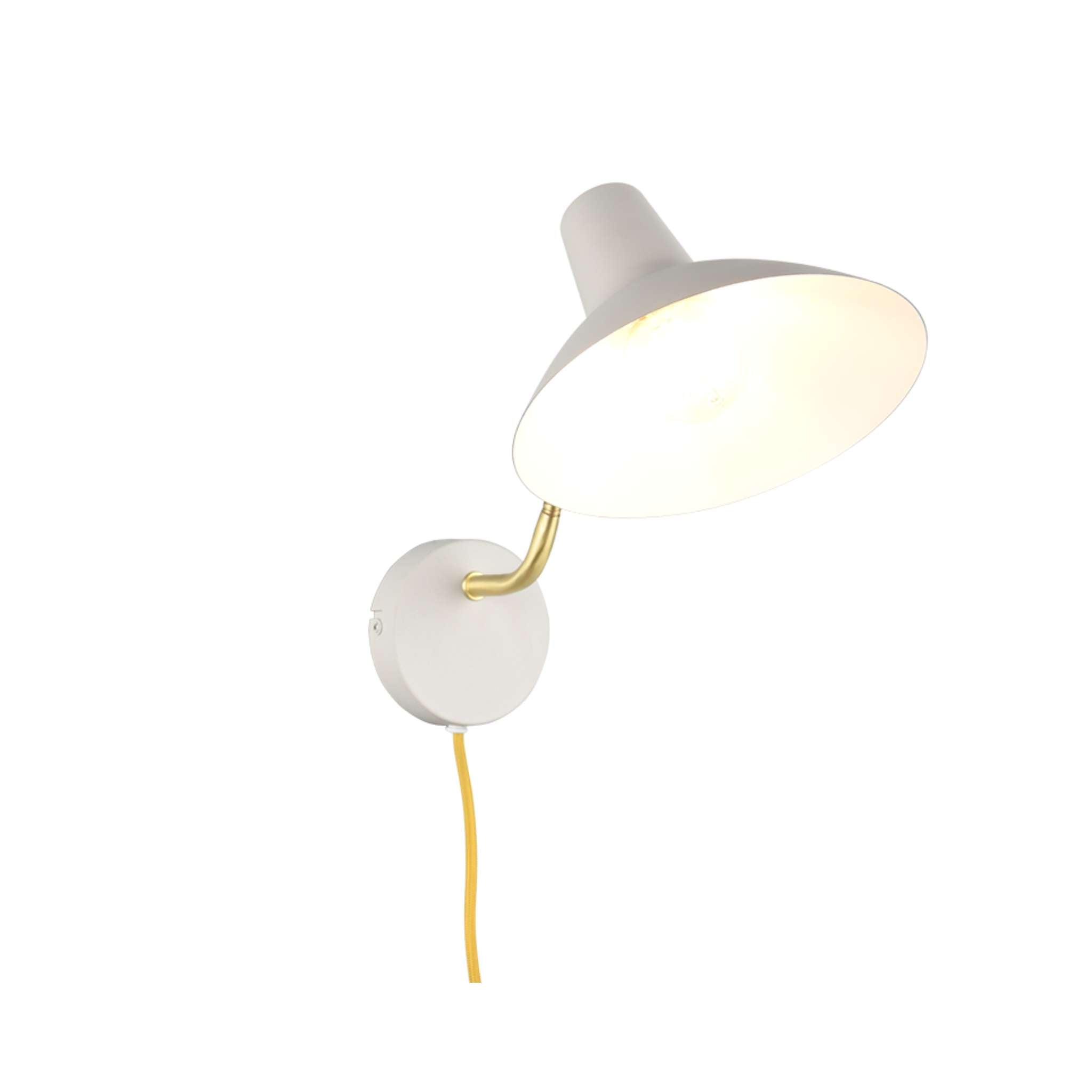 TRIO Traveller seinävalaisin E27 - lämmin harmaa/kulta