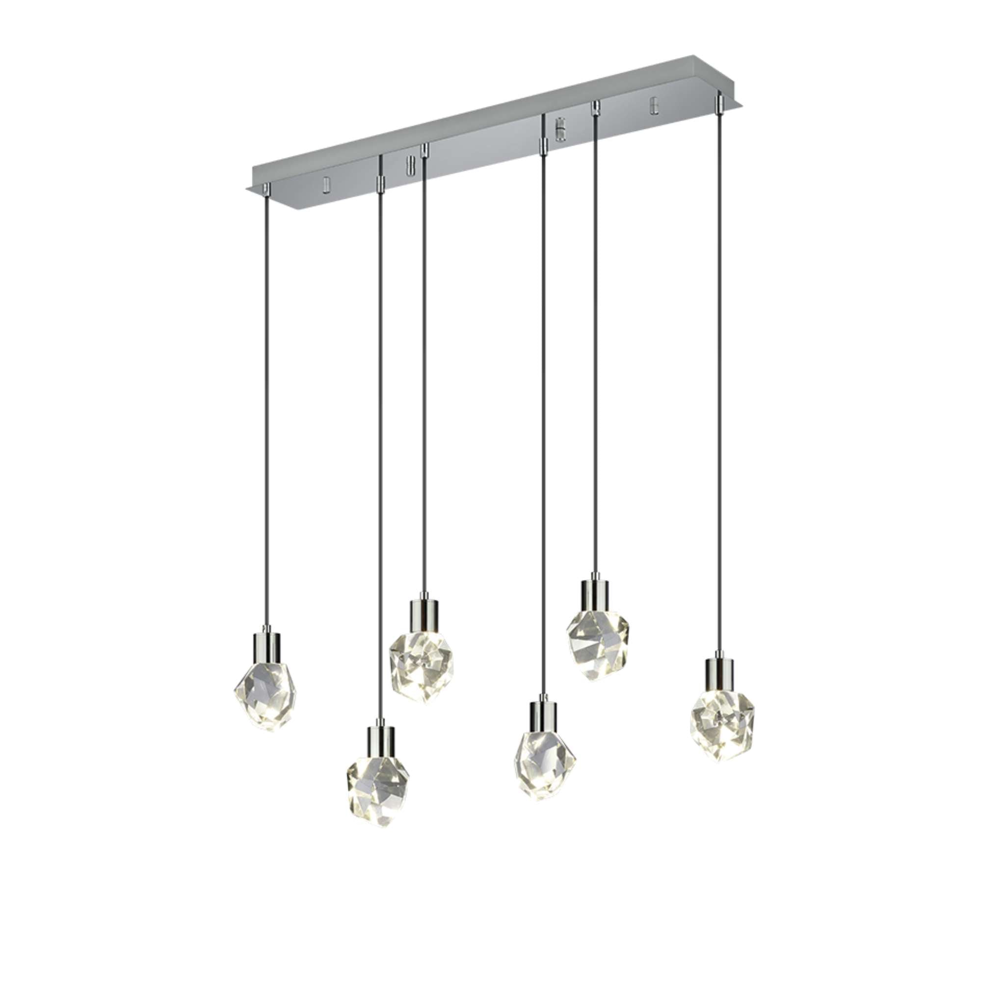 TRIO Verano LED riippuvalaisin 6-os - kirkas