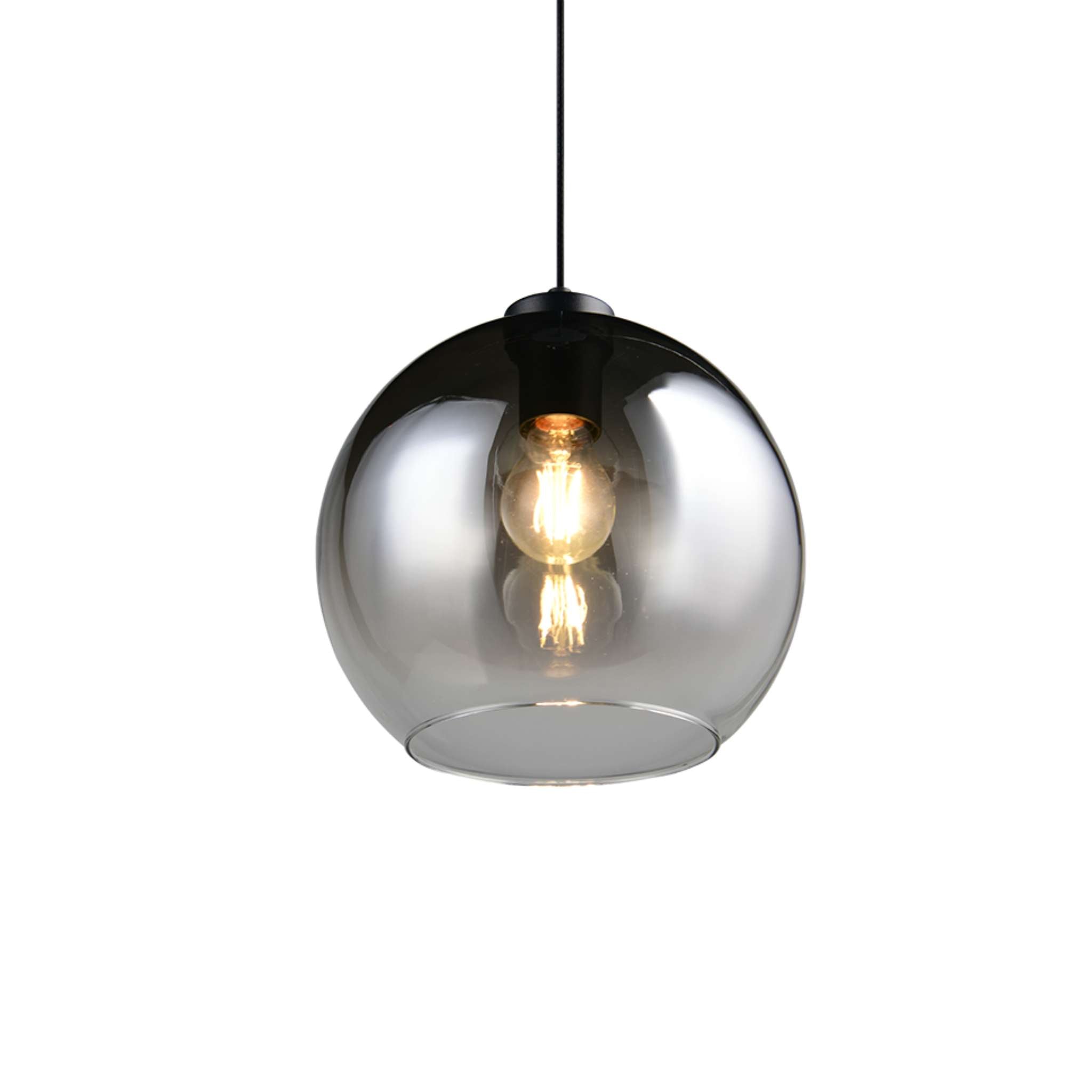 TRIO Liora riippuvalaisin E27 - mattamusta/savu