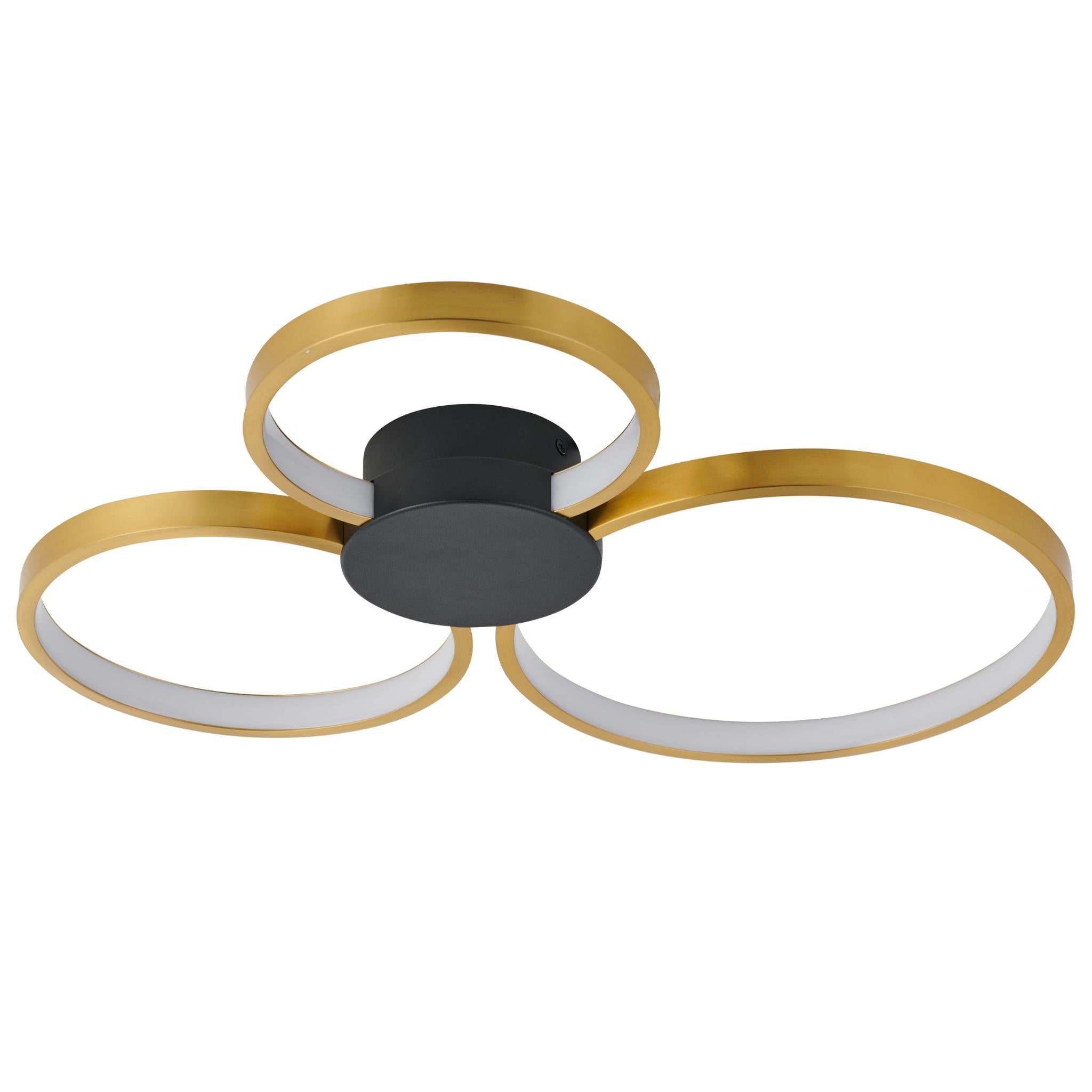 Condida - 641103-30 - LED-kattovalaisin - hiekanmusta/messinki