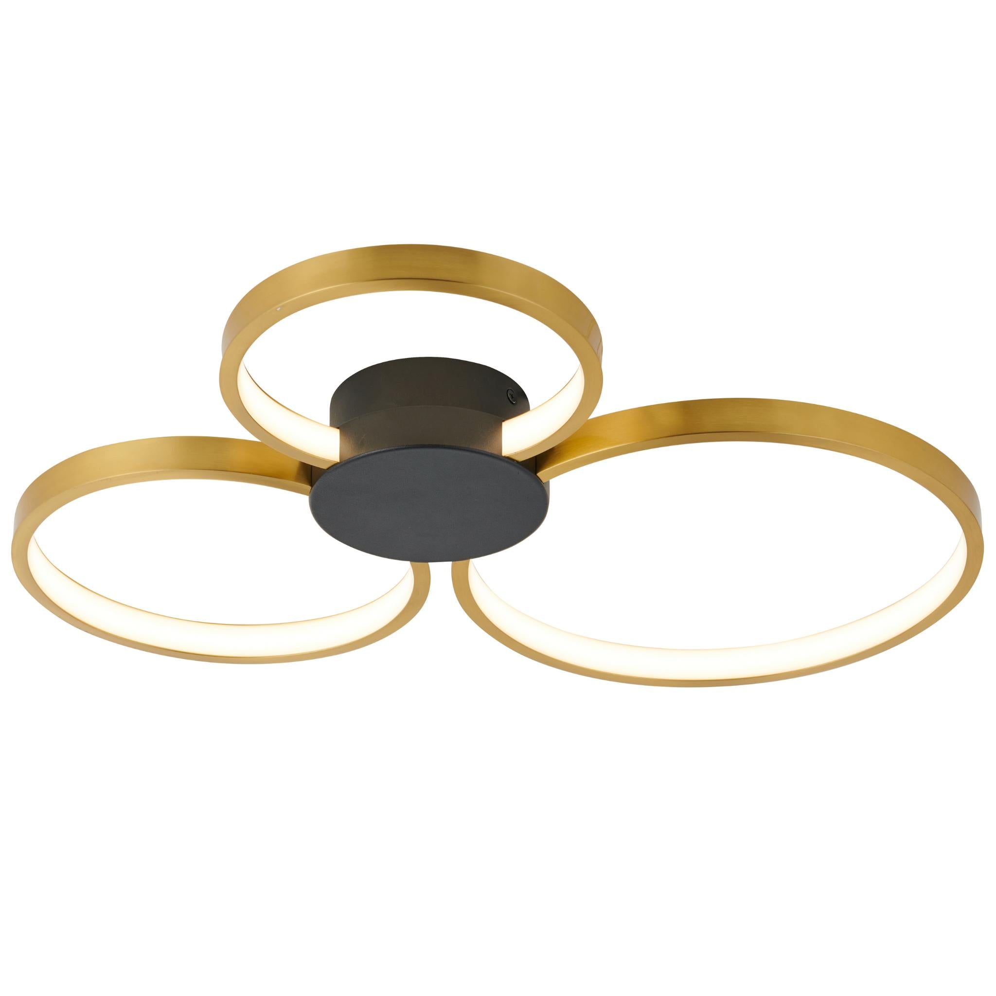 Condida - 641103-30 - LED-kattovalaisin - hiekanmusta/messinki