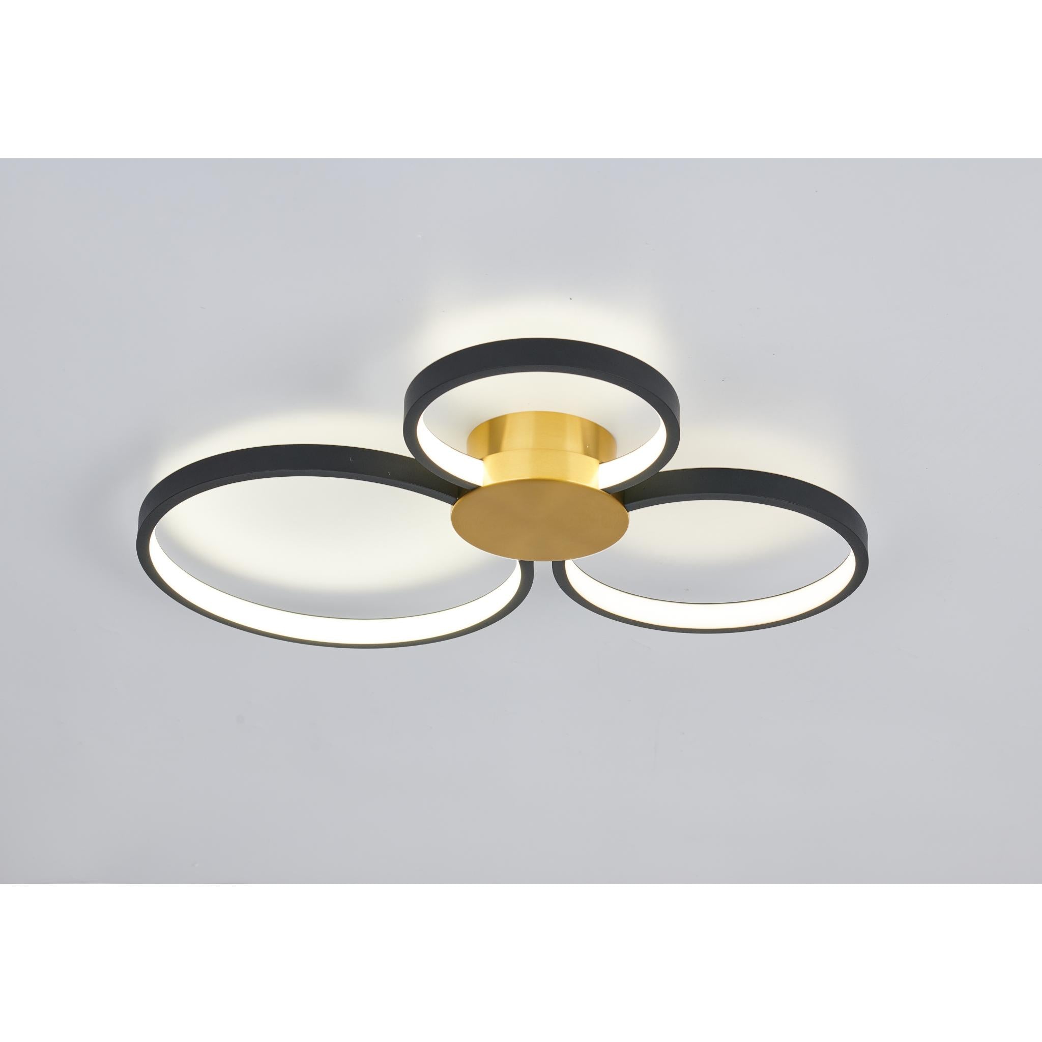 Condida - 641103-32 - LED-kattovalaisin - messinki/hiekanmusta