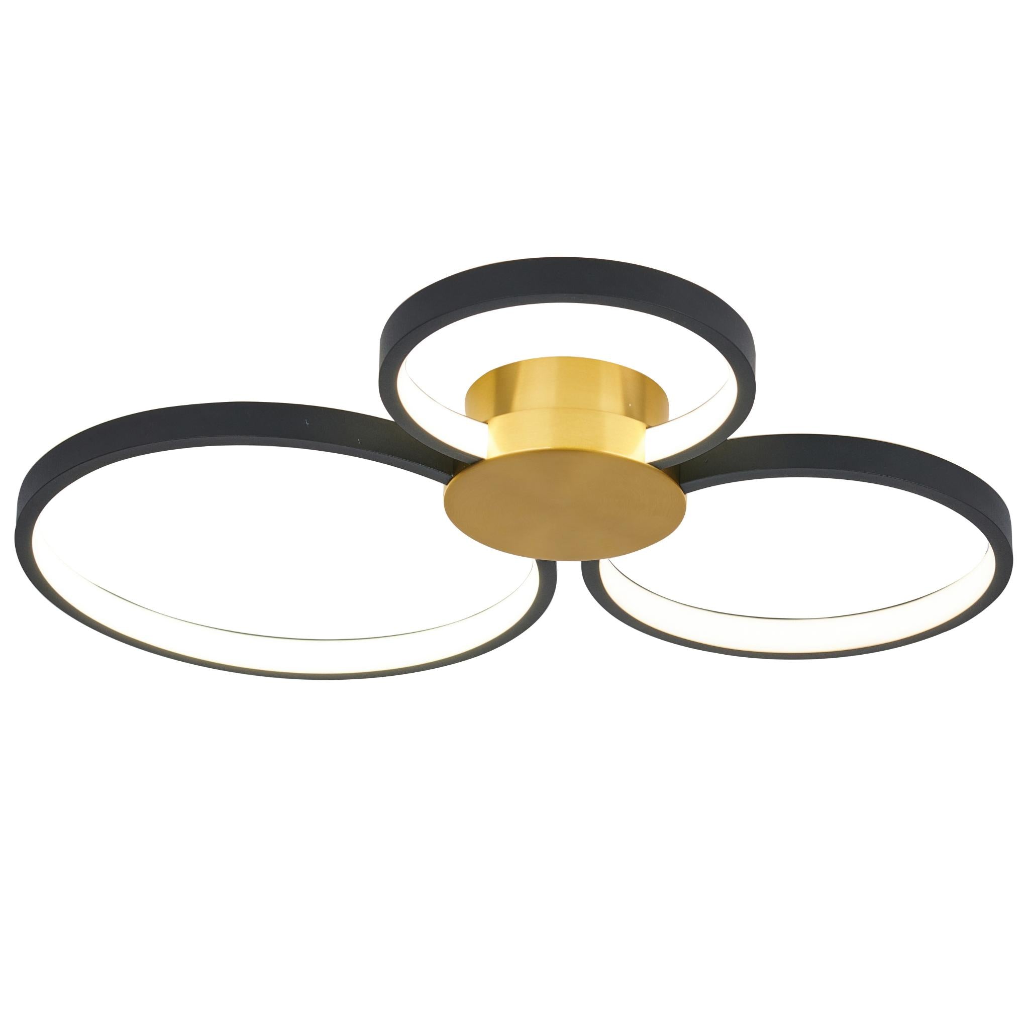 Condida - 641103-32 - LED-kattovalaisin - messinki/hiekanmusta