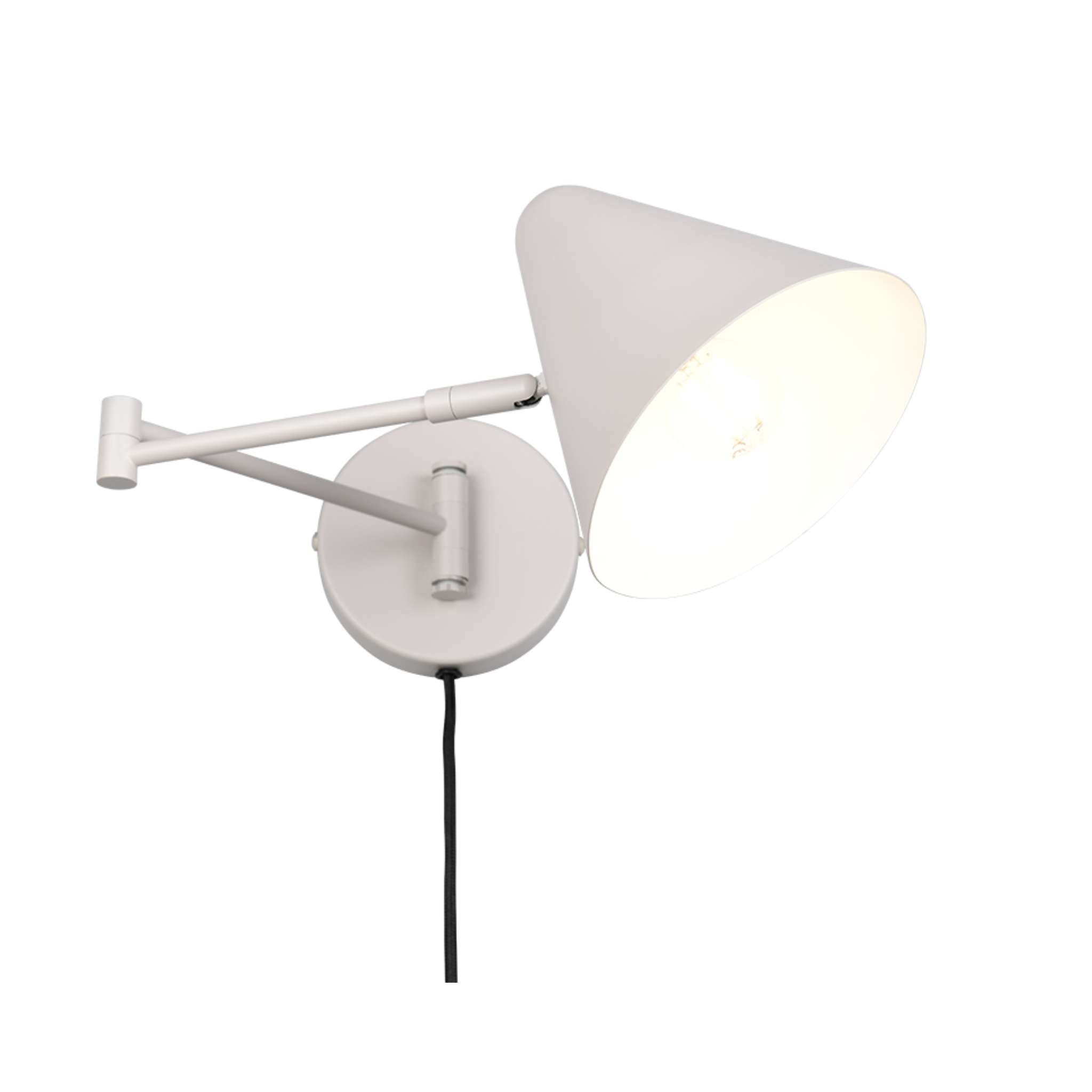 TRIO Cosima seinävalaisin E14 - lämmin harmaa