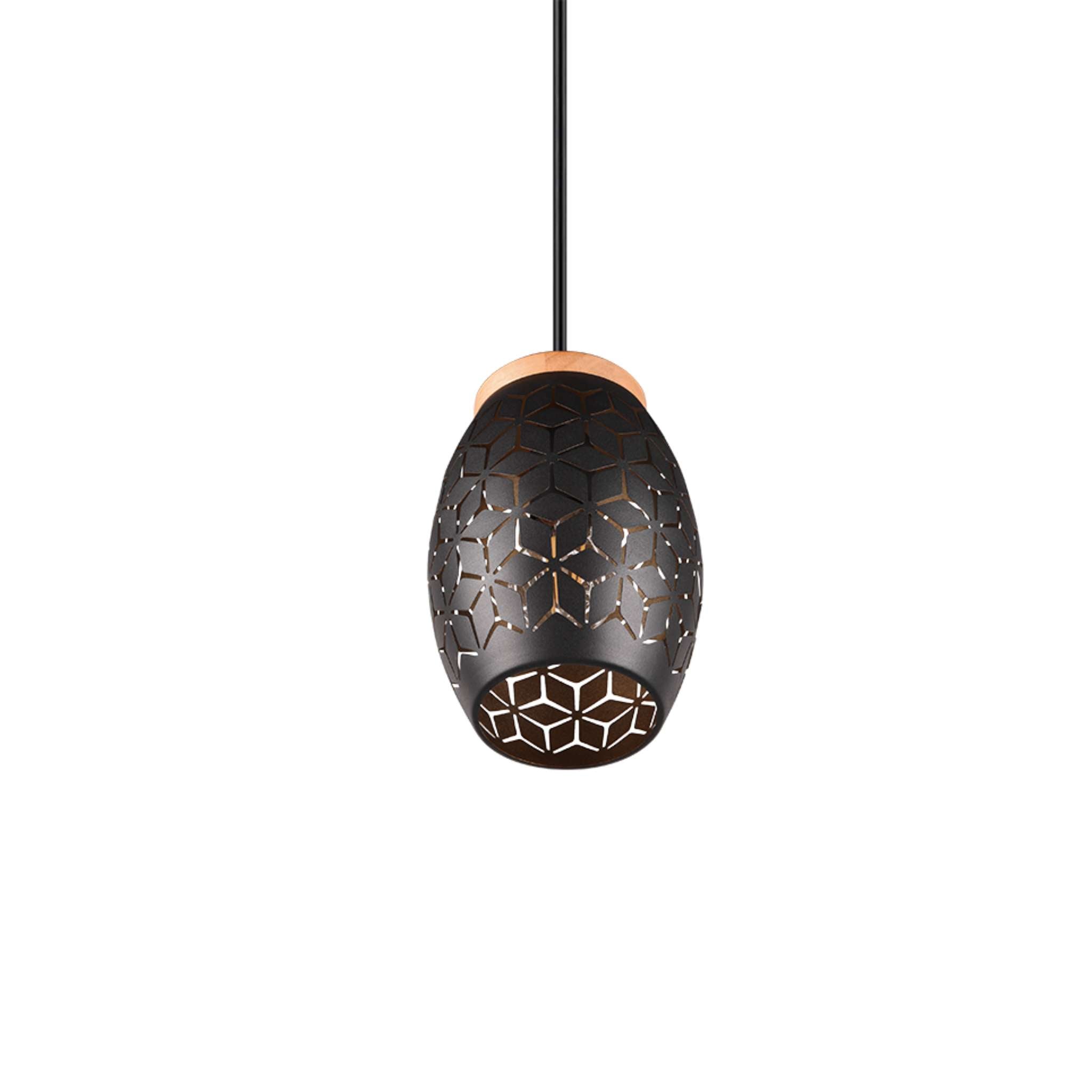 TRIO Bidar riippuvalaisin 1-os E27 - musta/kulta