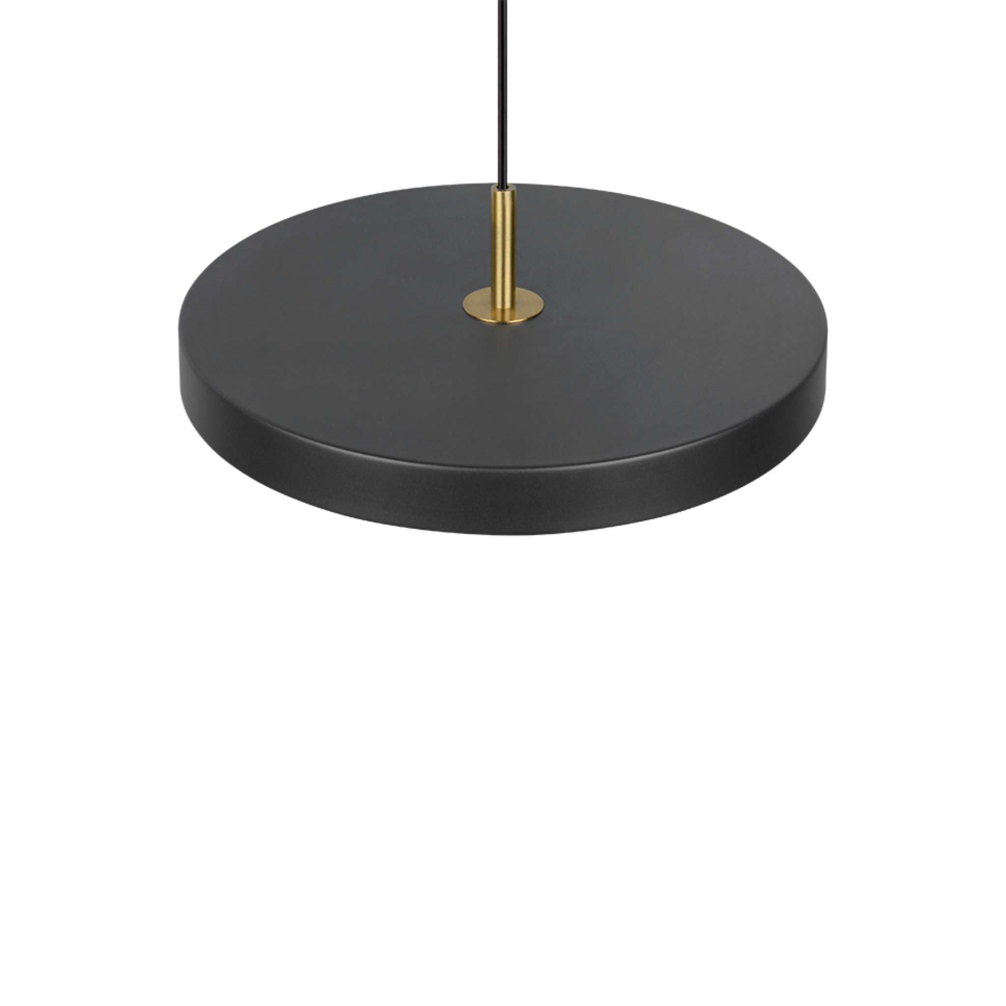 TRIO Keaton LED riippuvalaisin 1-os 40 cm - mattamusta/messinki