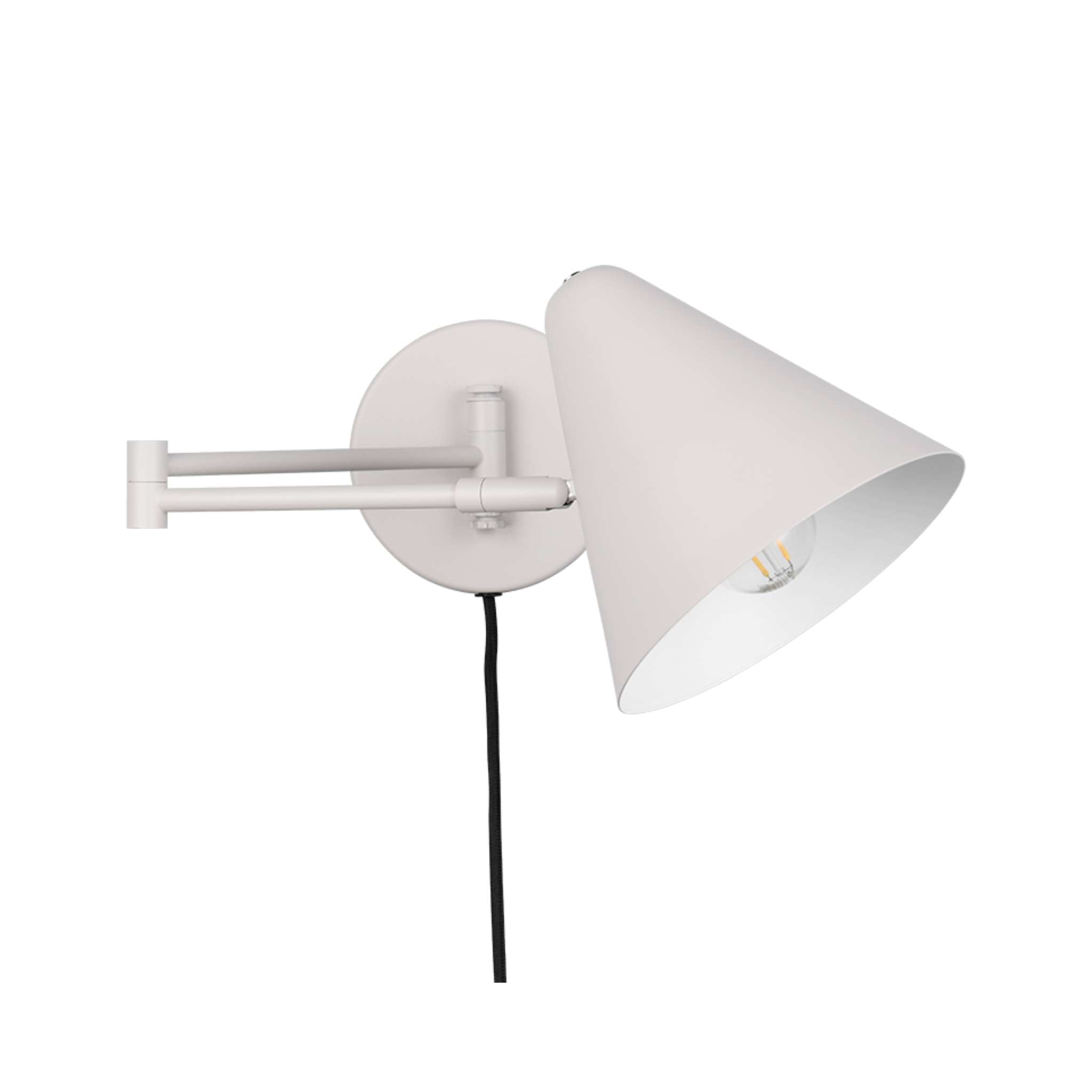 TRIO Cosima seinävalaisin E14 - lämmin harmaa