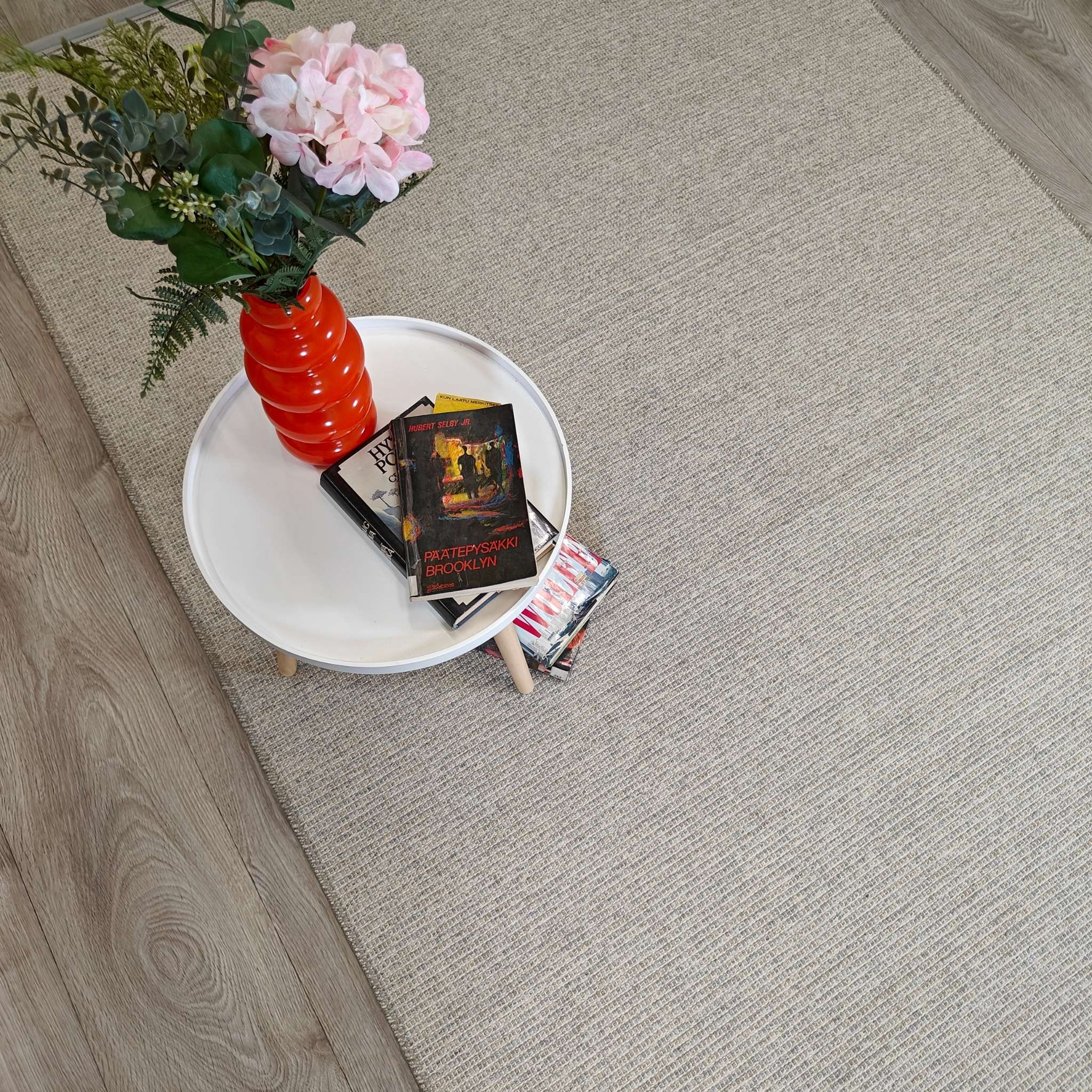 Aava villamatto - vaaleanharmaa