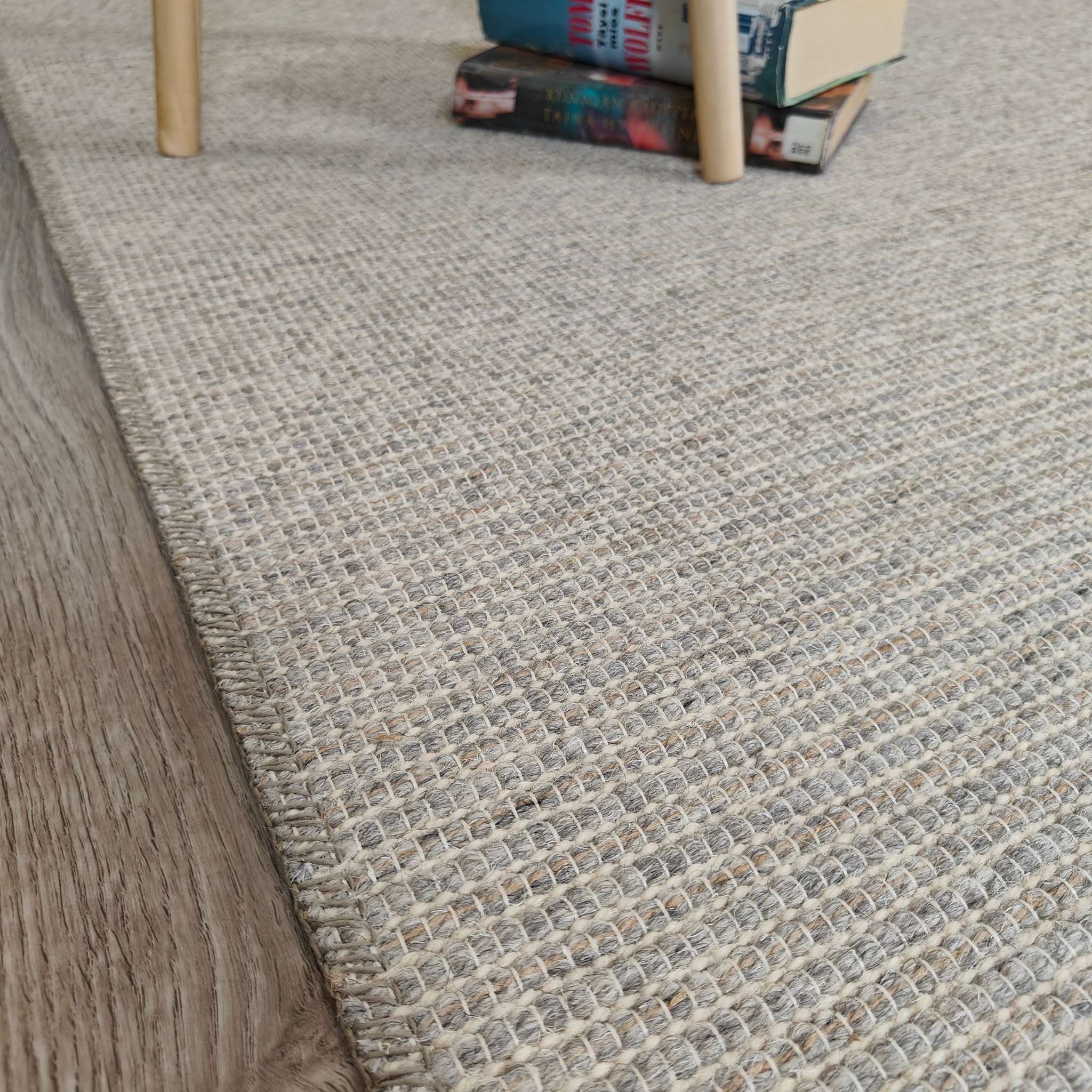 Aava villamatto - vaaleanharmaa