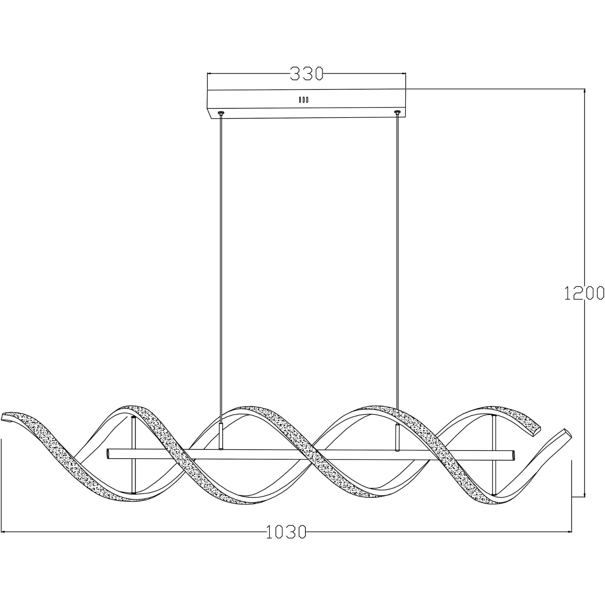 Abrax 344201-09 - Pendant lamp - Sand black