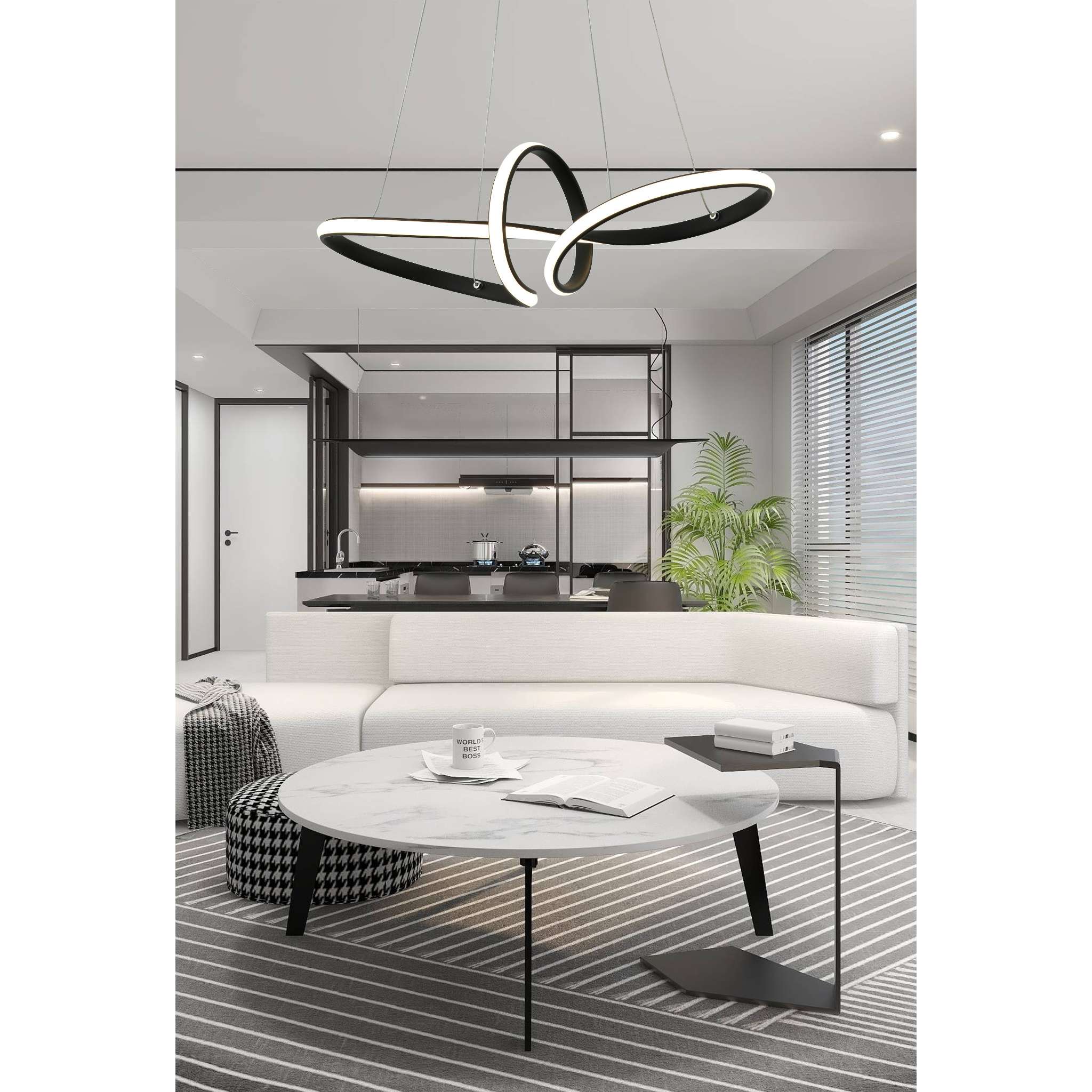 Adila 339001-30 - Riippuvalaisin - Hiekanmusta