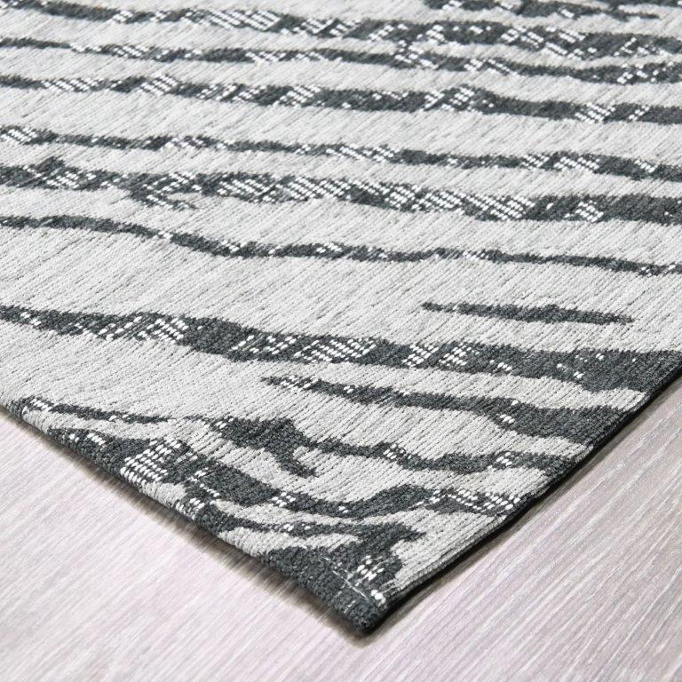 Alexa sileäksi kudottu matto - harmaa.