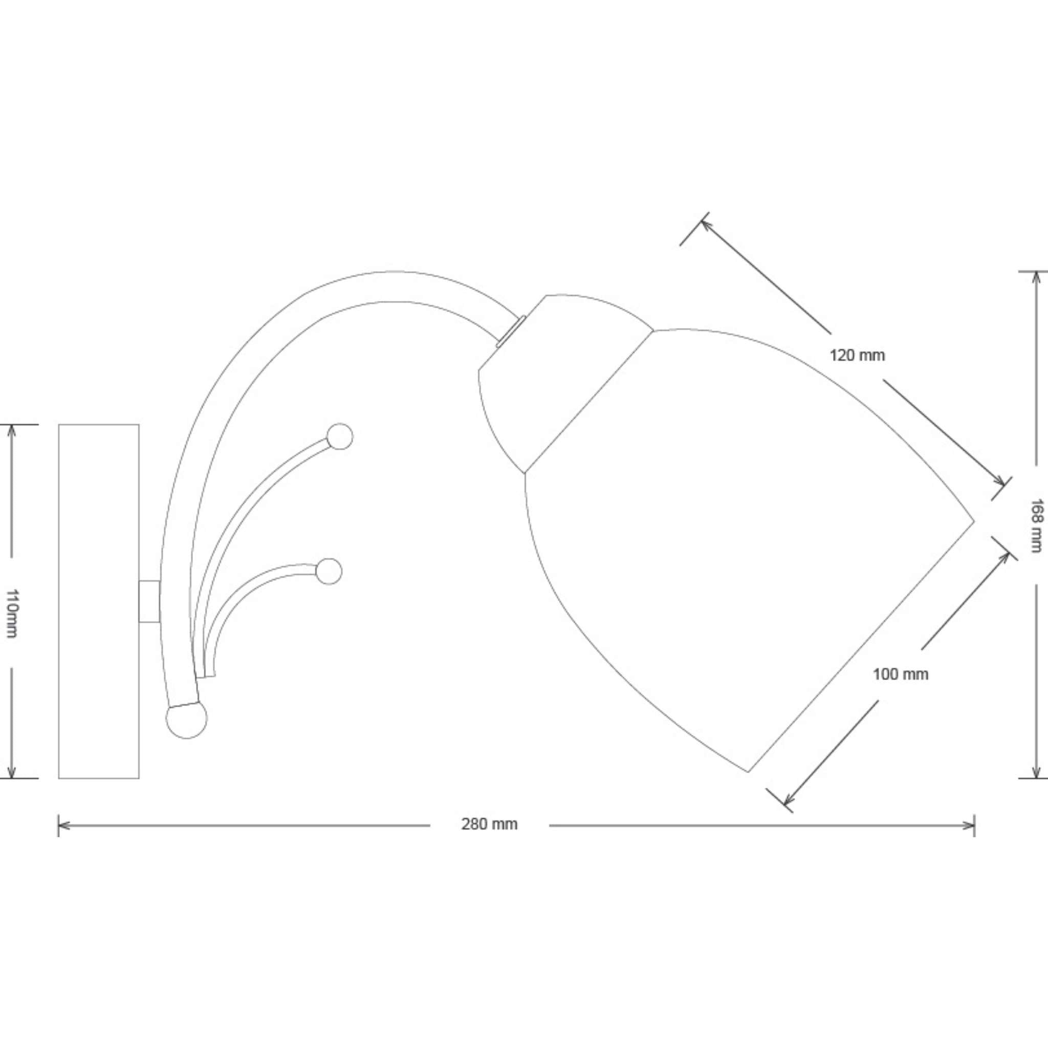 Alice 217101-07 - Seinävalaisin - Nikkeli