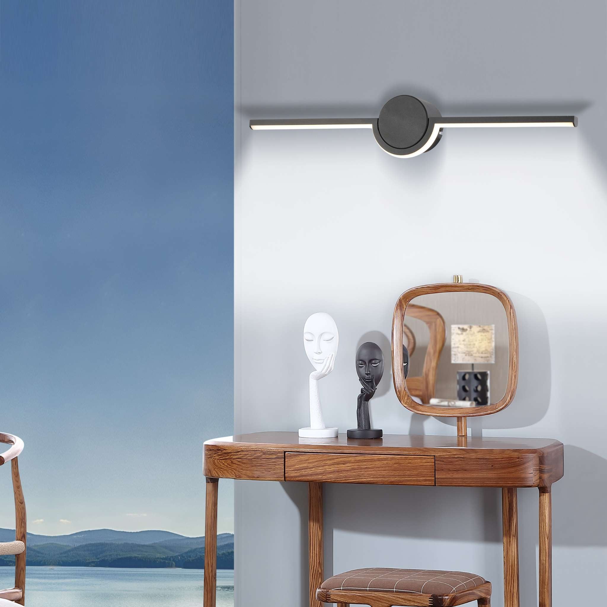 Almyrida 235921-02 - Wall lamp - Sand black