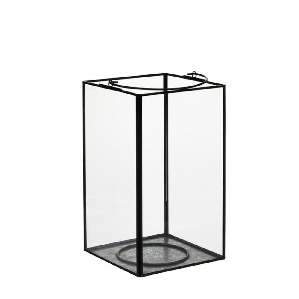 Lyhty 16 x 27cm musta DEVA.