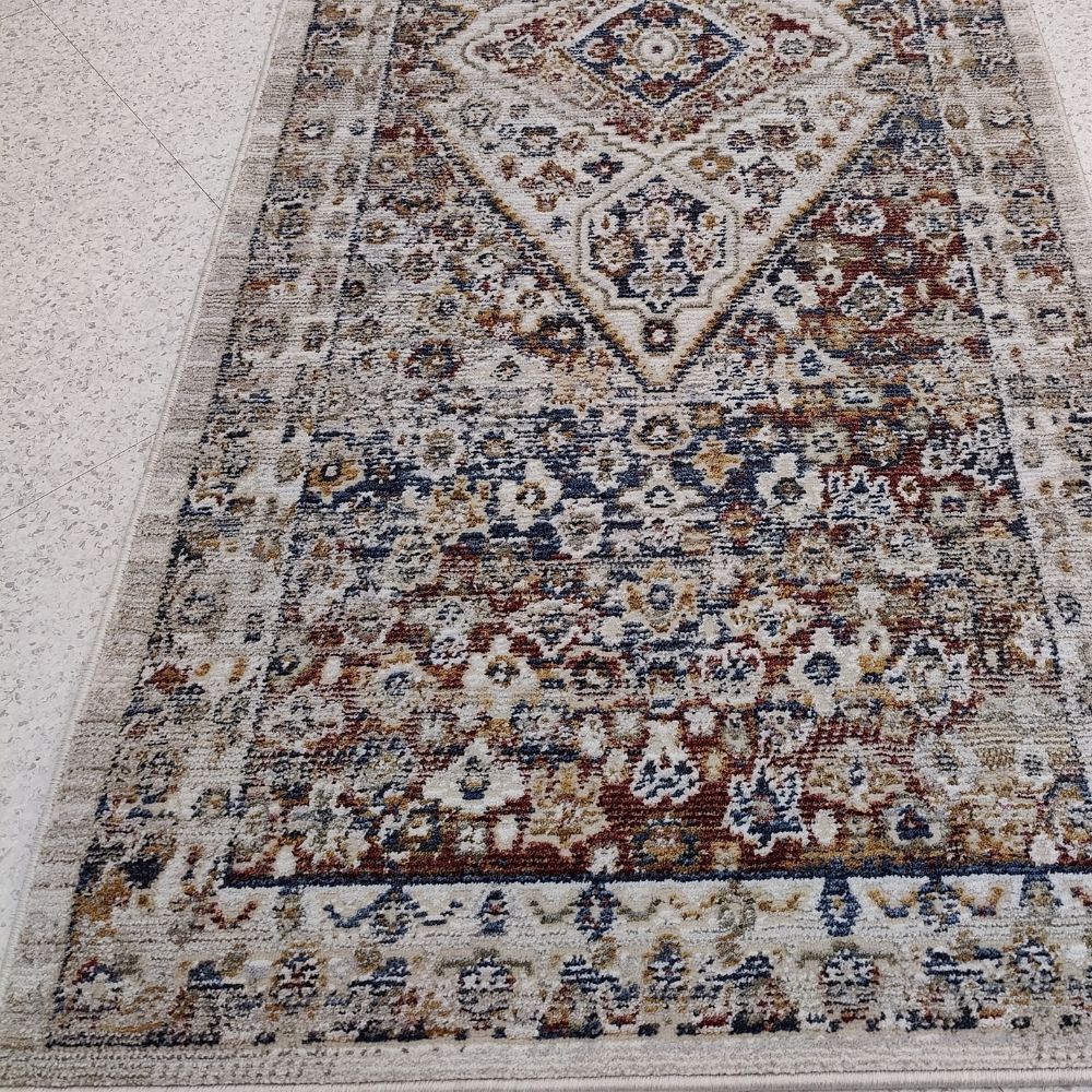 Antik lyhytnukkainen matto - moniväri.