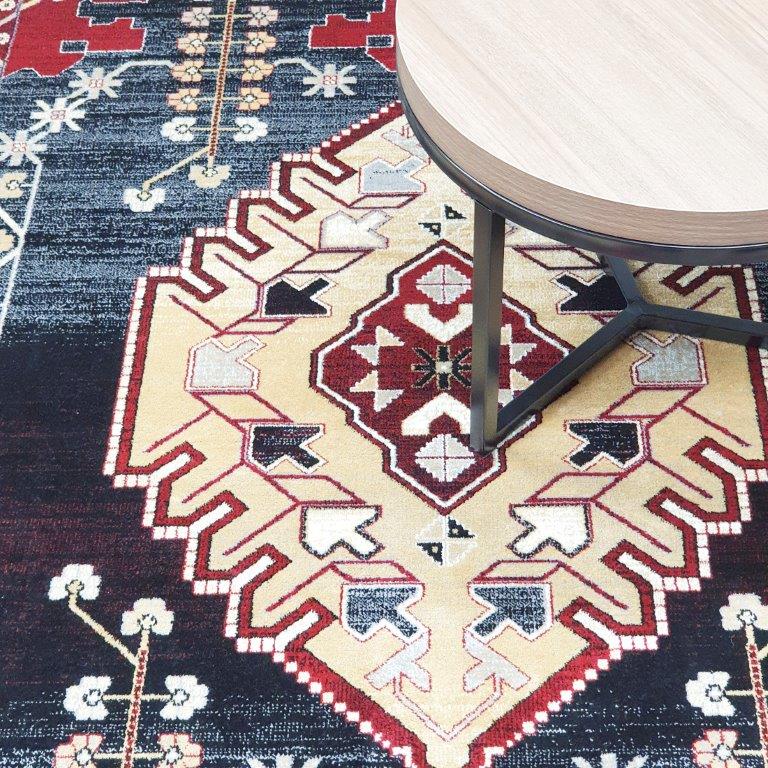 Antika viskoosimatto - punainen.