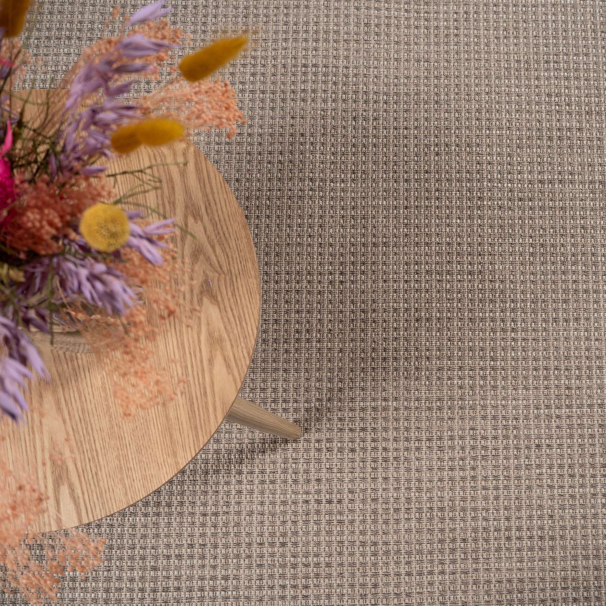 Ateena kumipohjainen matto - Vaaleanruskea