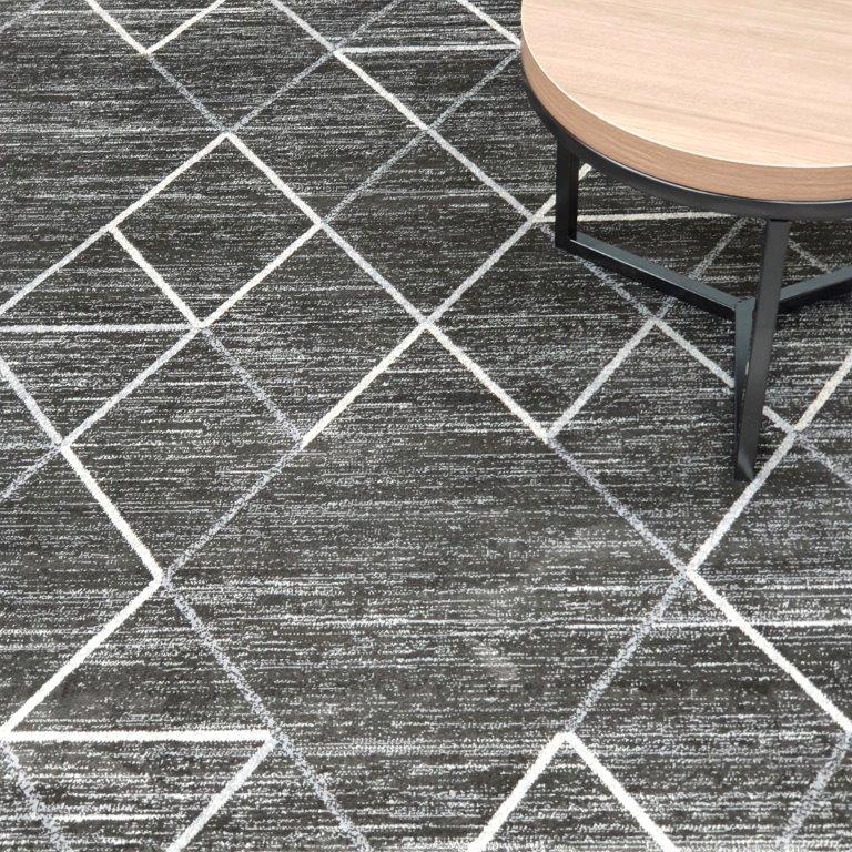 Ava viskoosimatto - harmaa.