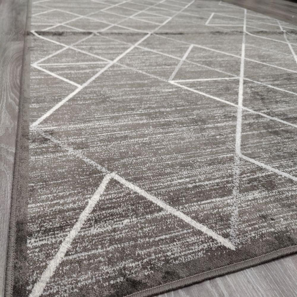 Ava viskoosimatto - harmaa.