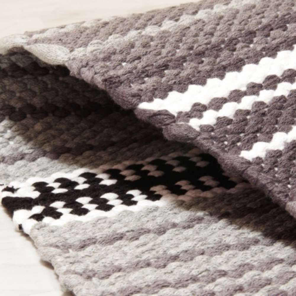 BERTA puuvillamatto - harmaa.