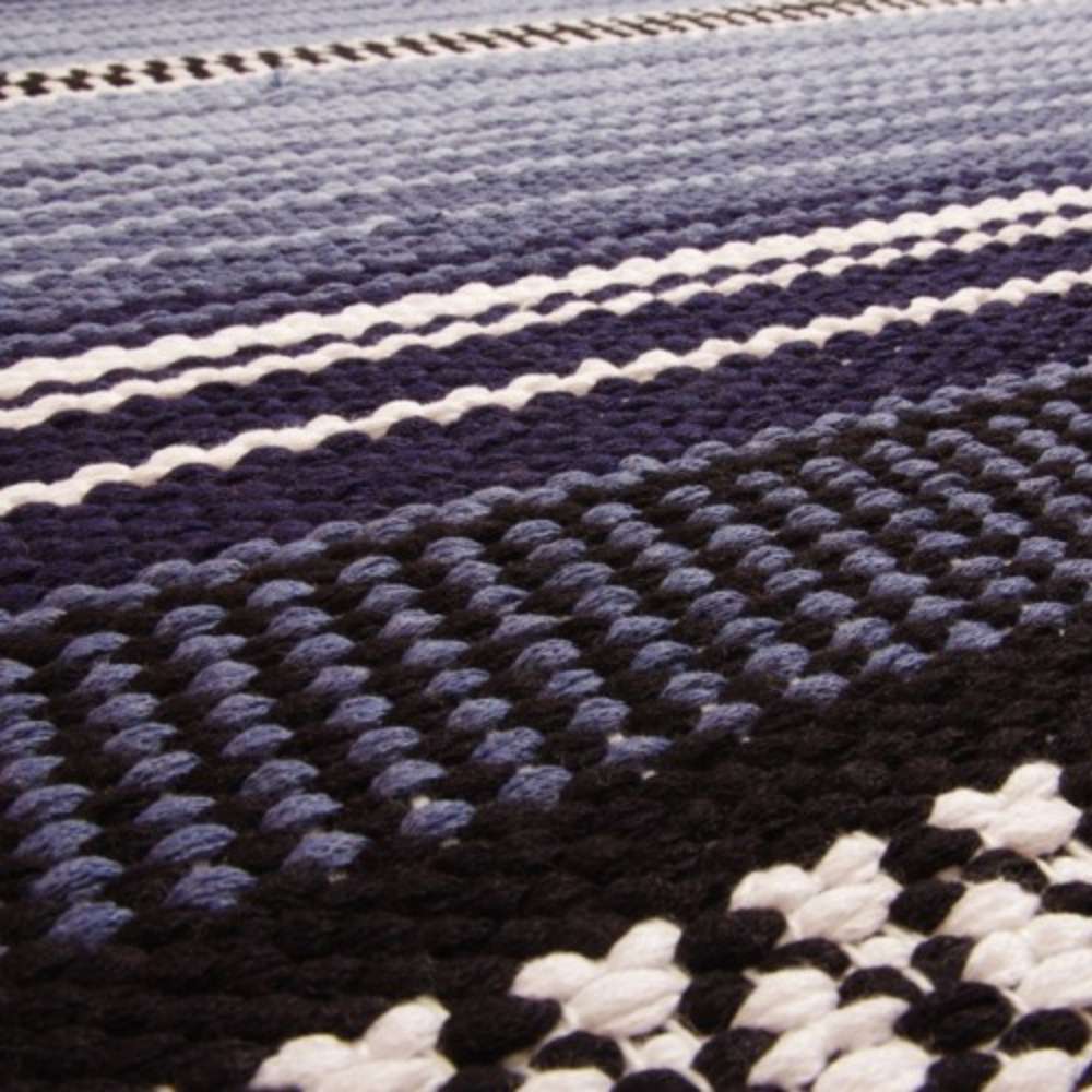 BERTA puuvillamatto Rulla - sininen