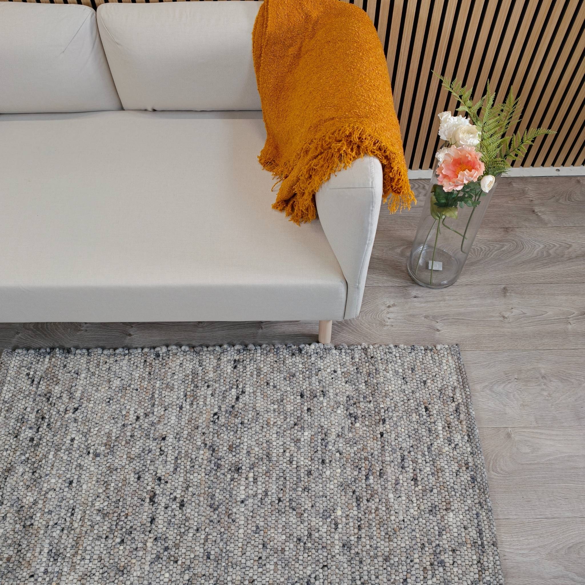 Beat Base 136 villamatto, mittatilaus - harmaa-beige