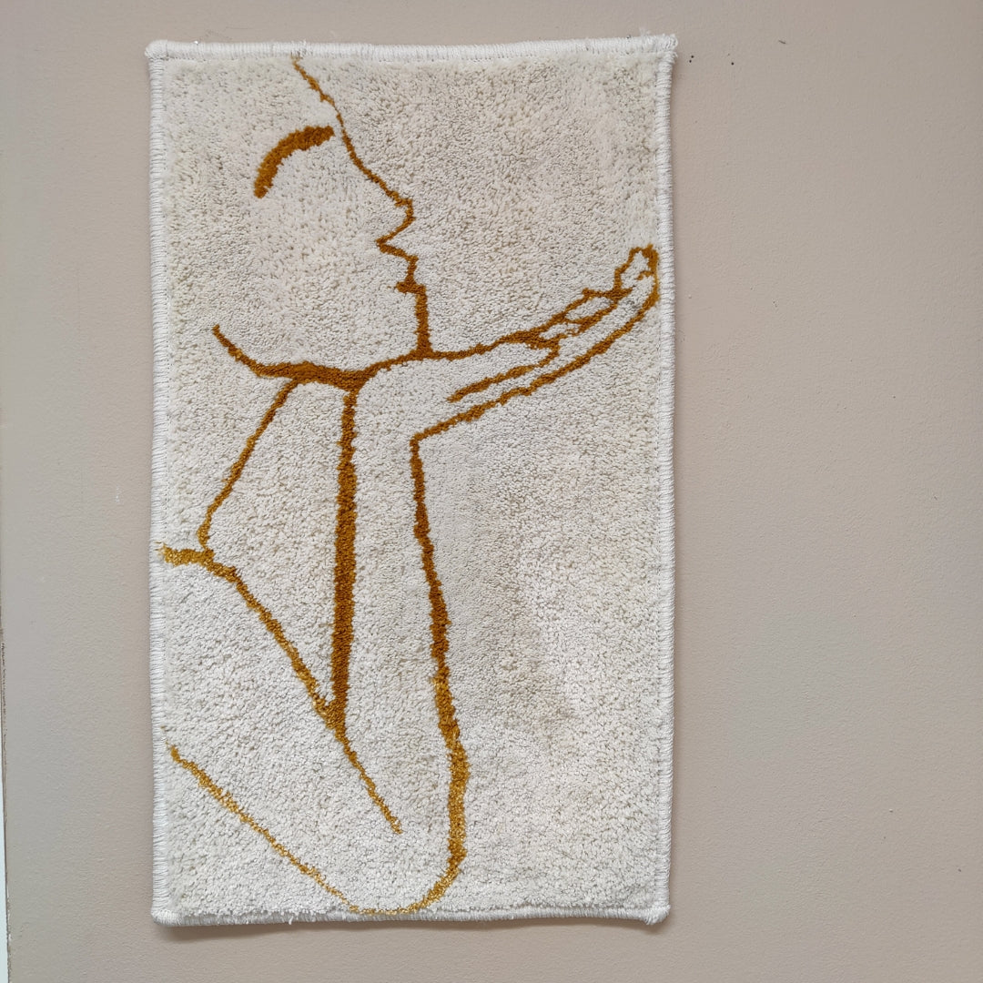 Lentosuukko seinäryijy 36x60cm.