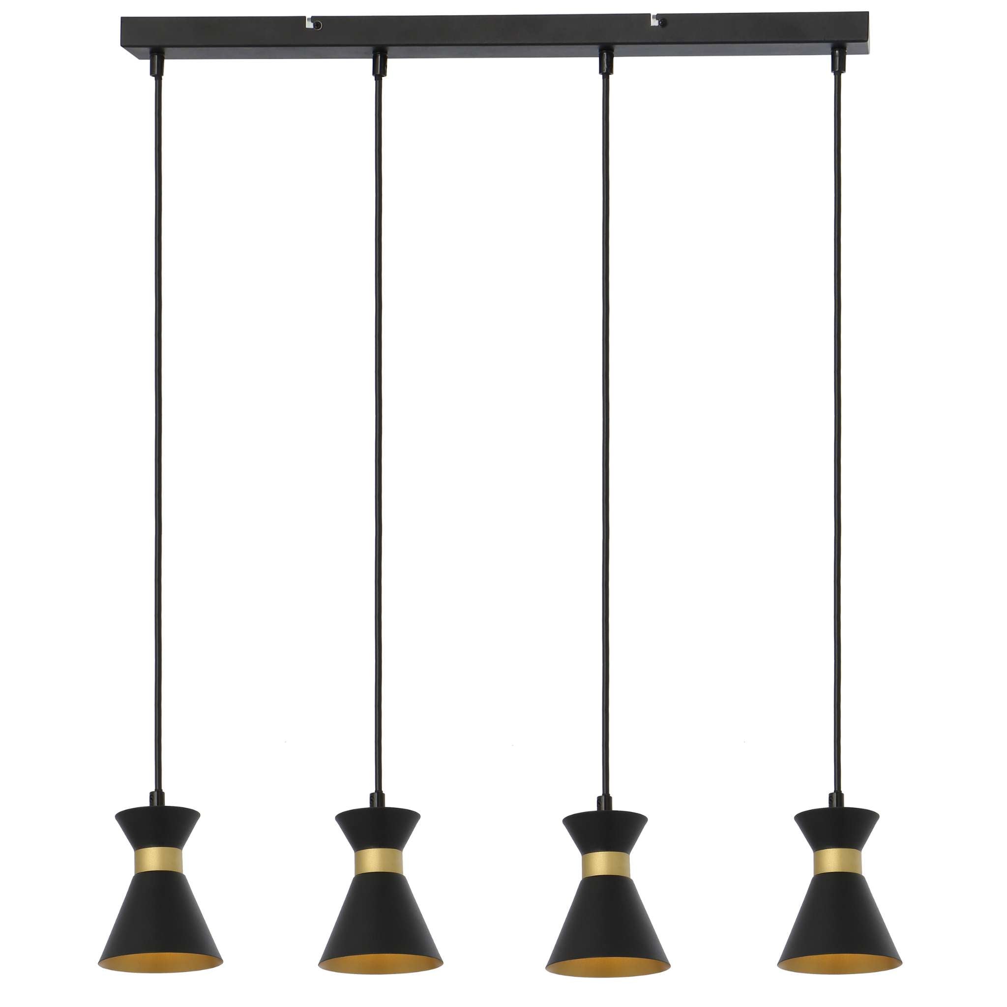 Breda 335704-02 - 4-osainen riippuvalaisin - Mattamusta