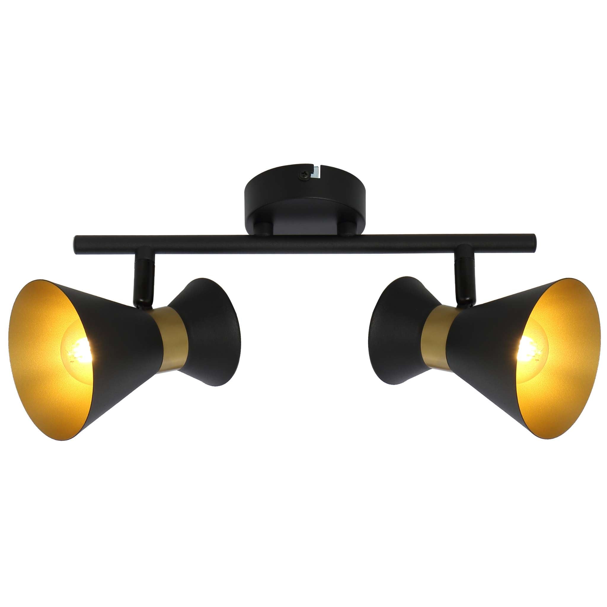 Breda 835702-02 - 2-piece spotlight - Black - Gold