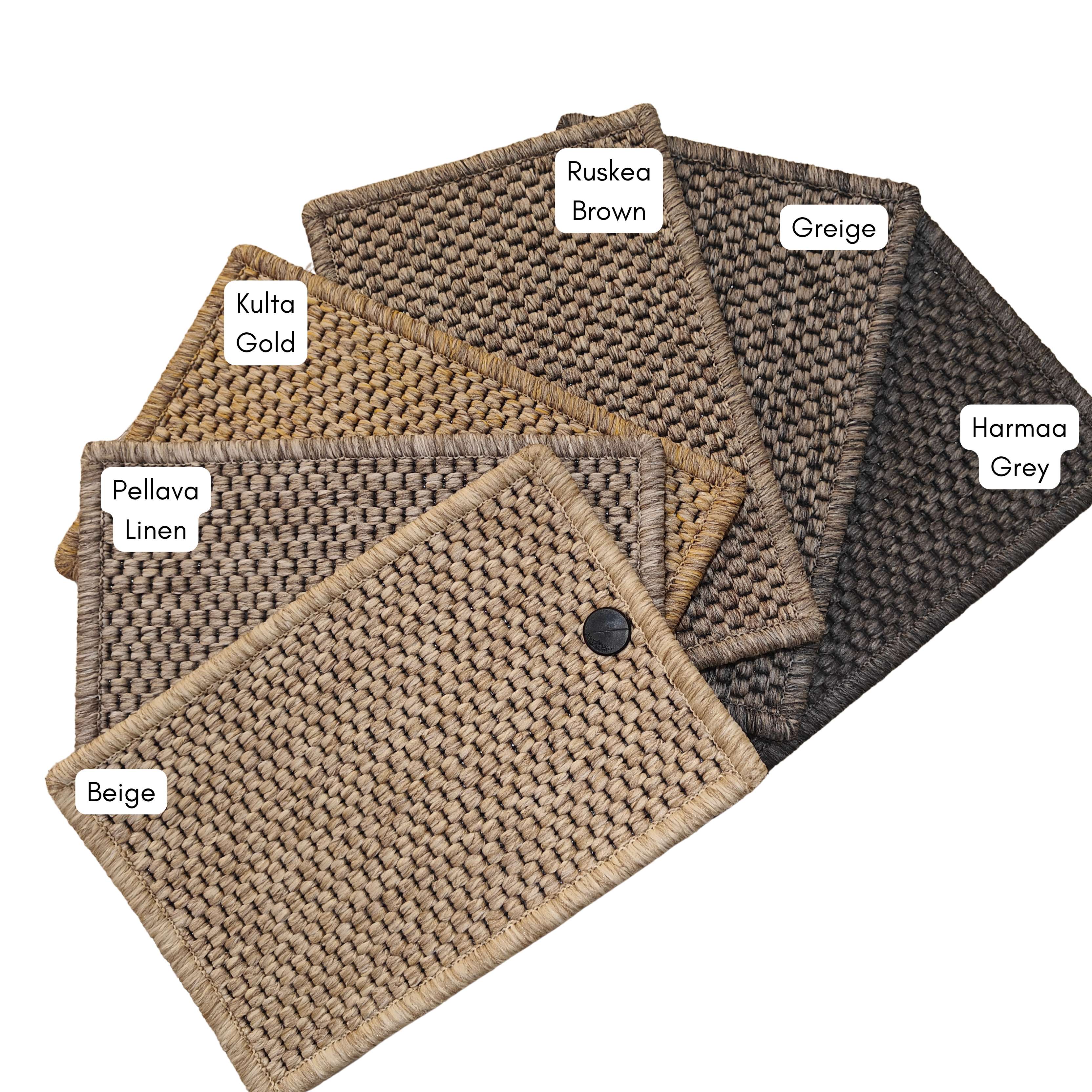 Narma BROOKLYN sileäksi kudottu matto, erikoismuoto - Kulta