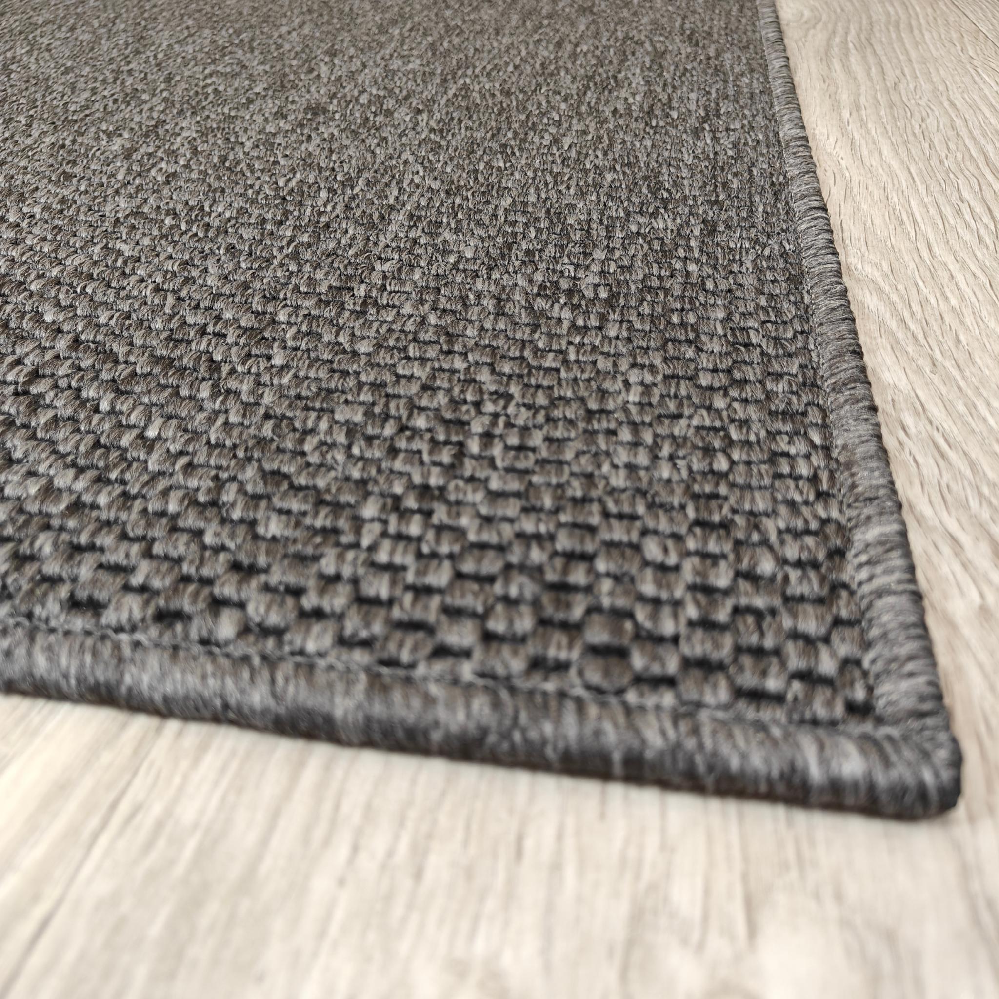 Narma BROOKLYN sileäksi kudottu matto, erikoismuoto - Harmaa