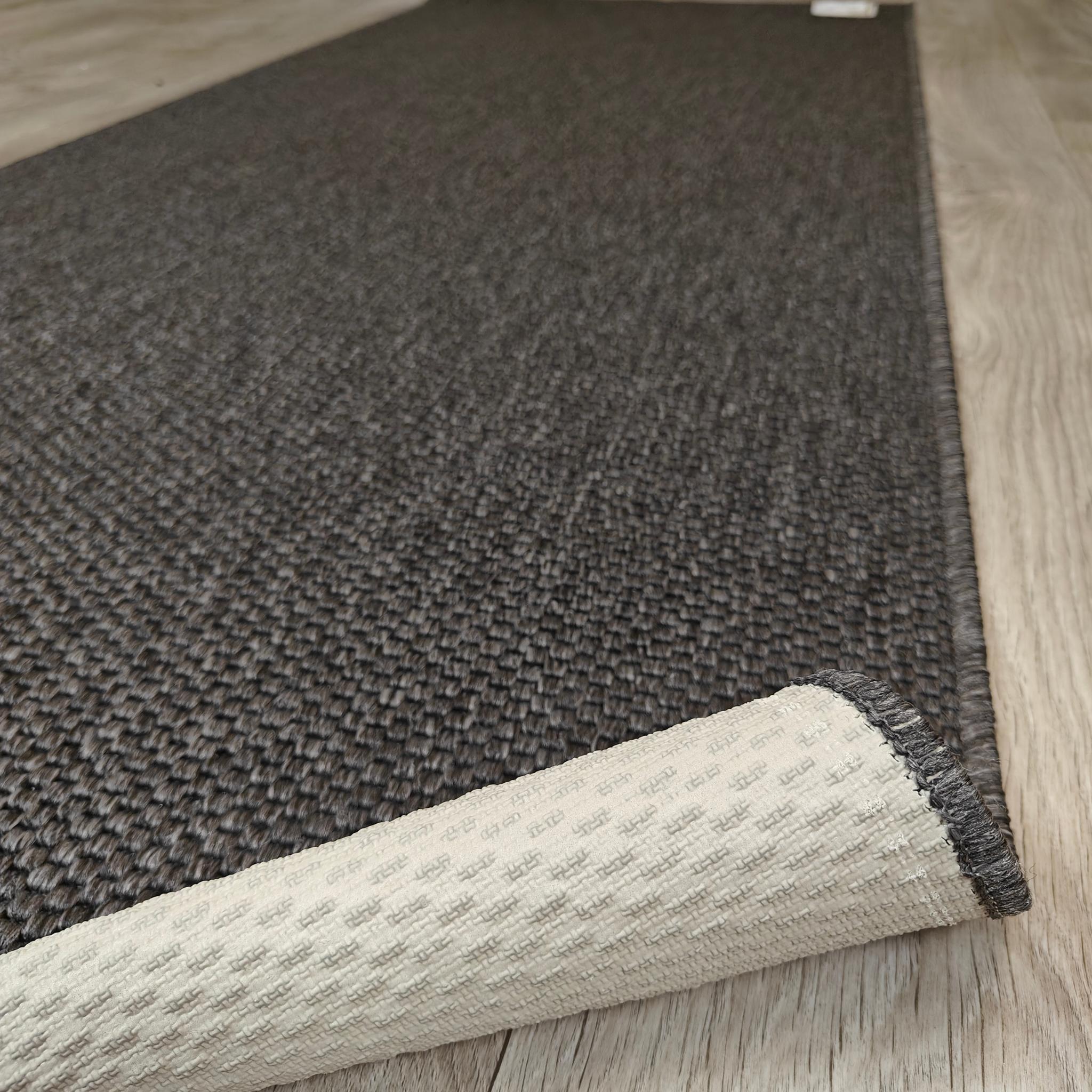 Narma BROOKLYN sileäksi kudottu matto, erikoismuoto - Harmaa