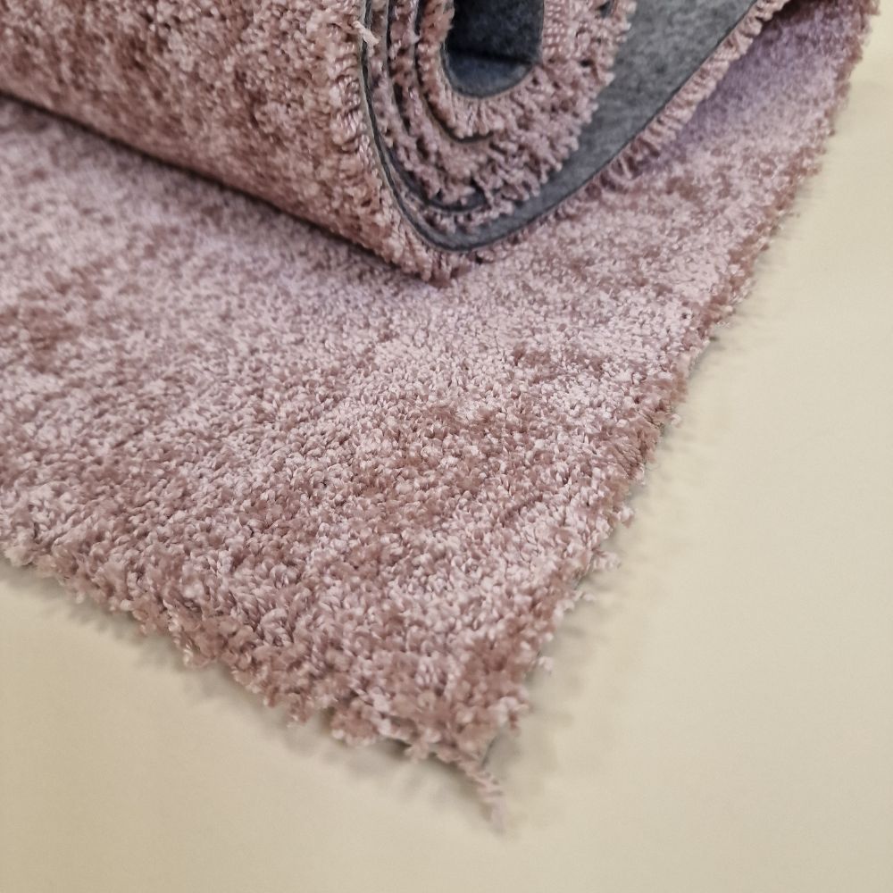 Cozy lyhytnukkainen matto - roosa.
