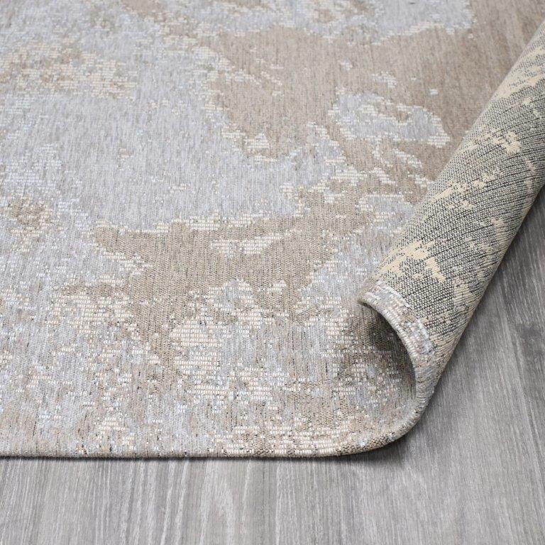 Carissa sileäksi kudottu matto - Vaaleaharmaa.