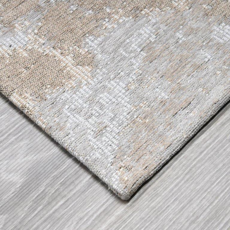 Carissa sileäksi kudottu matto - Vaaleaharmaa.