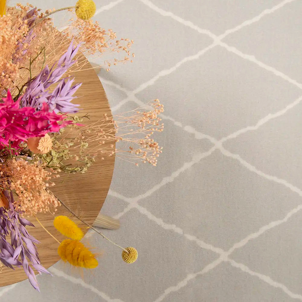 Carlos rubber backed Rug - light gray