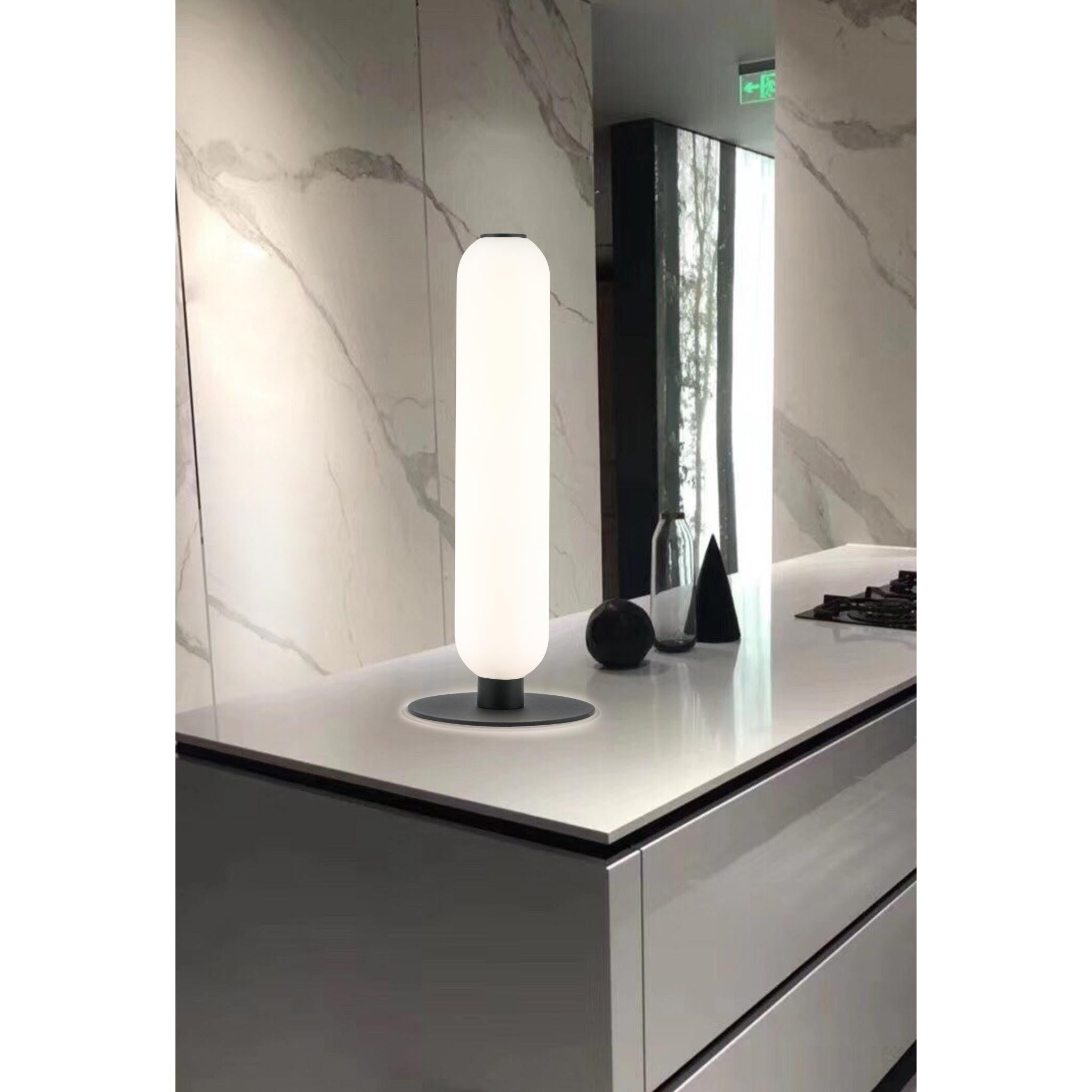 Catkin 539101-30 - LED-pöytävalaisin - Hiekanmusta - lasi