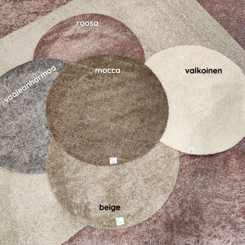 Cozy lyhytnukkainen matto - valkoinen.