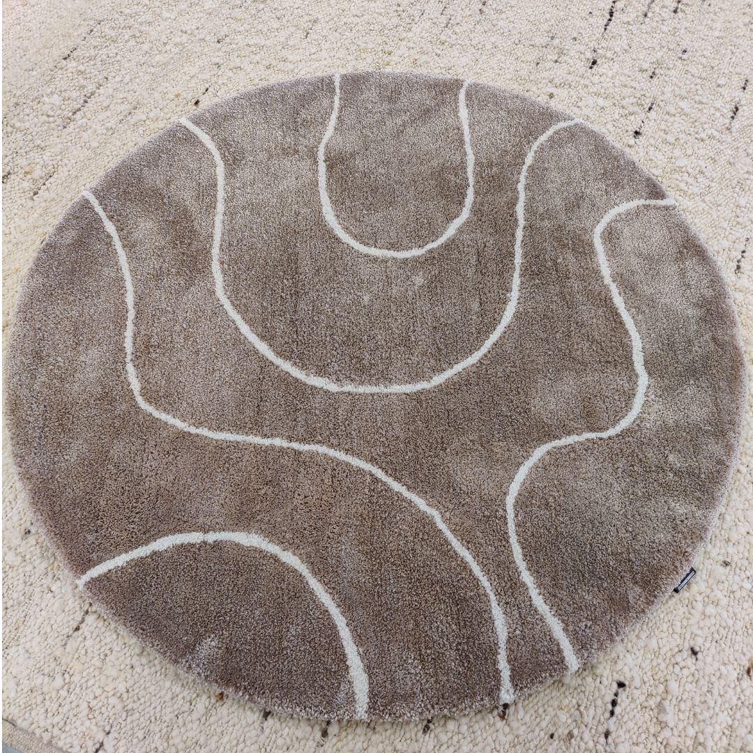 Curve pyöreä matto - beige.