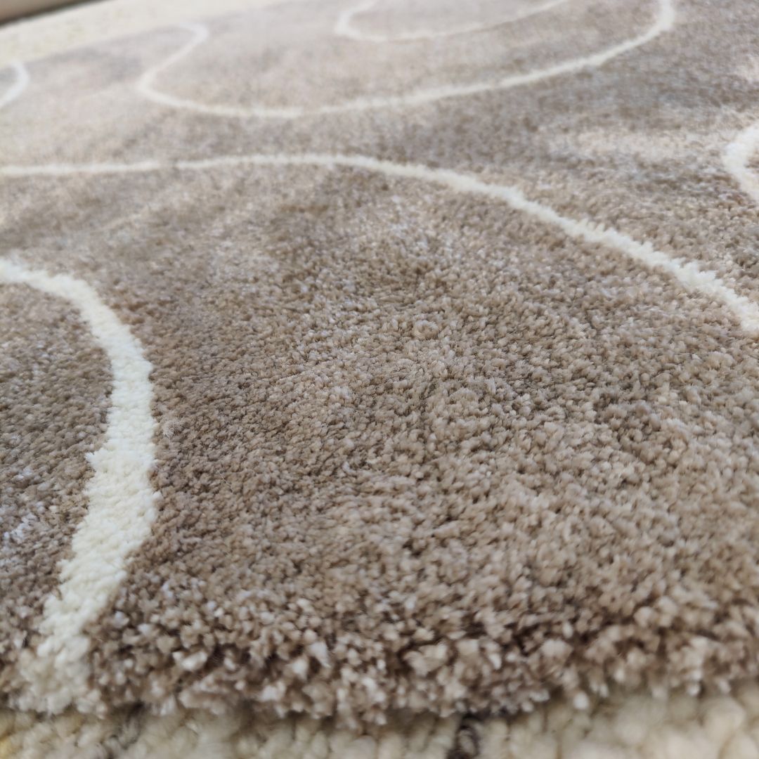 Curve pyöreä matto - beige.