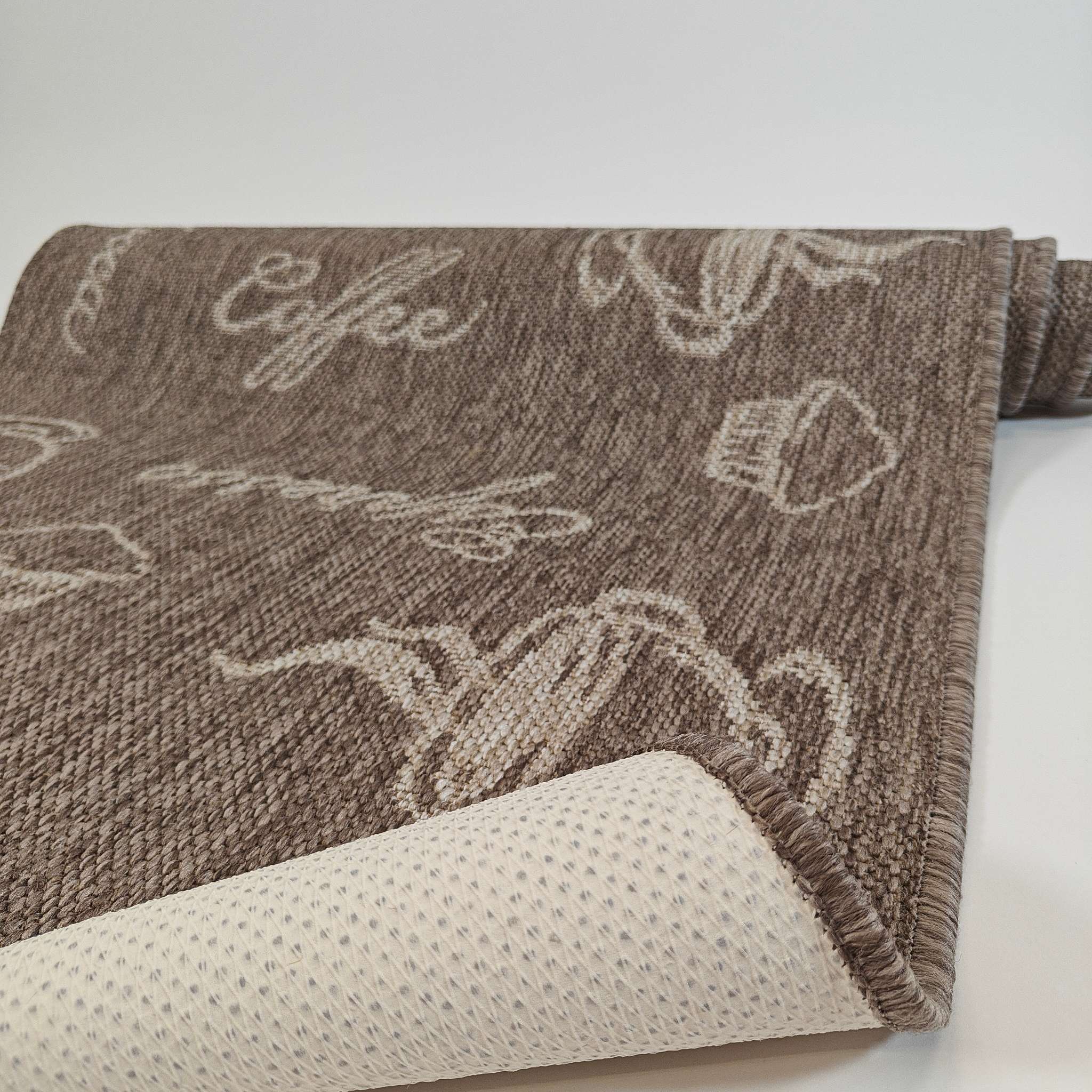 Dawn Foam Coffee käytävämatto 80 cm Rulla - vaaleanruskea