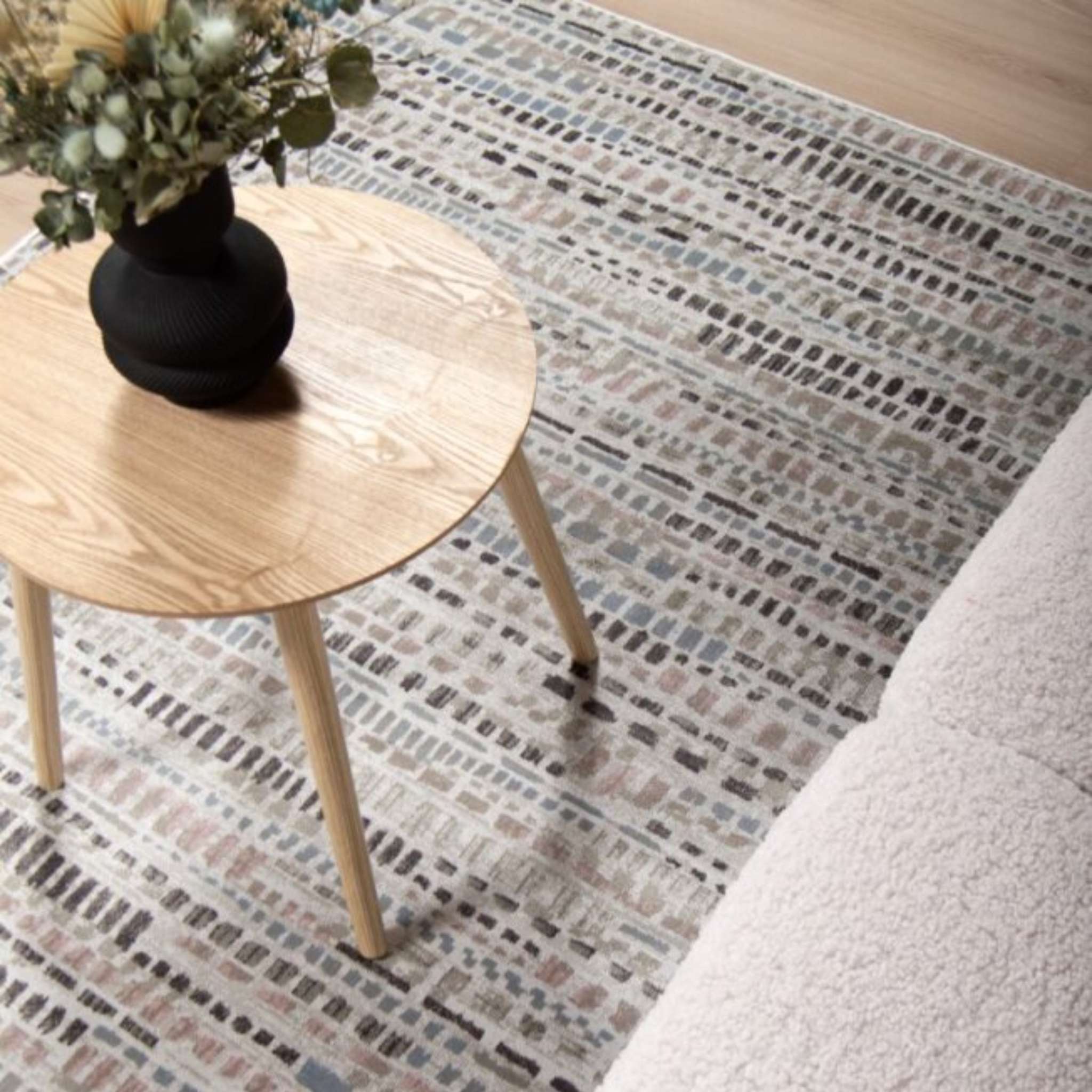 Dina viscose rug - multicolor